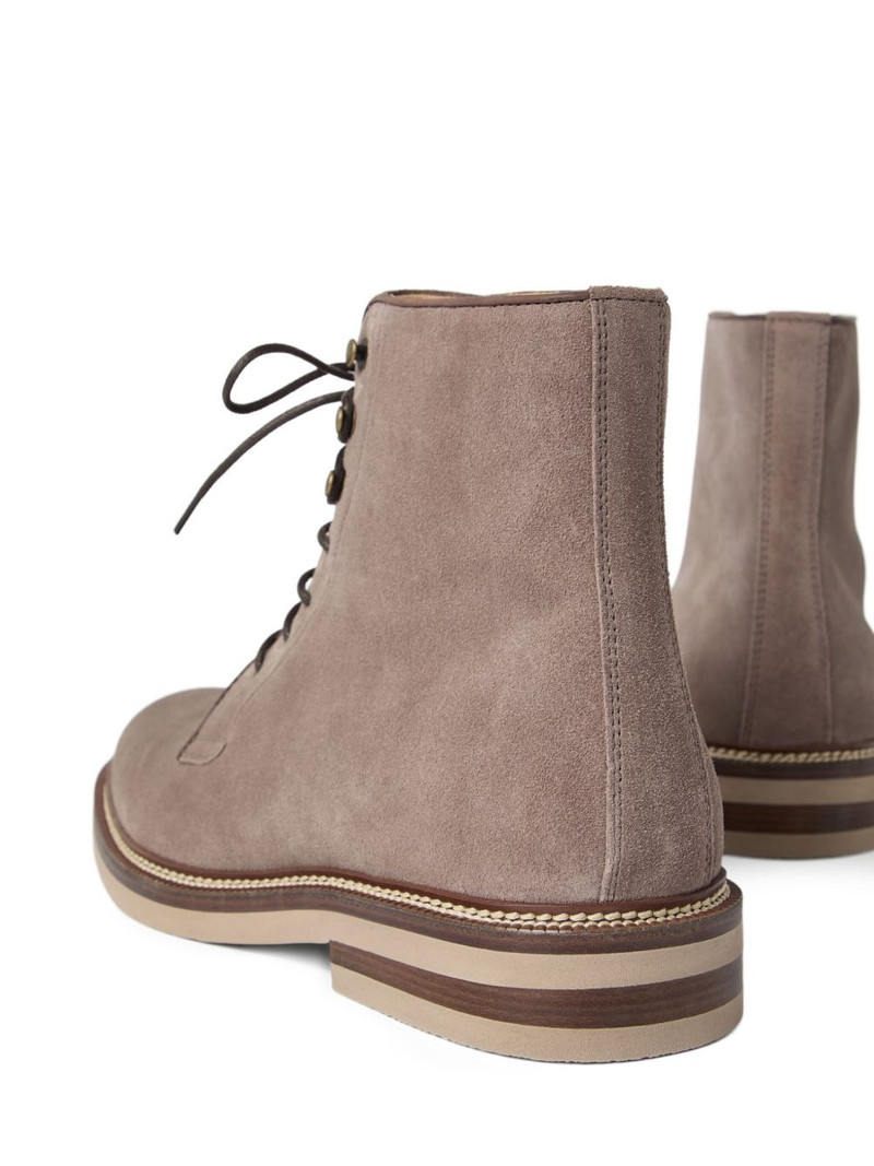 lace-up suede boots 4