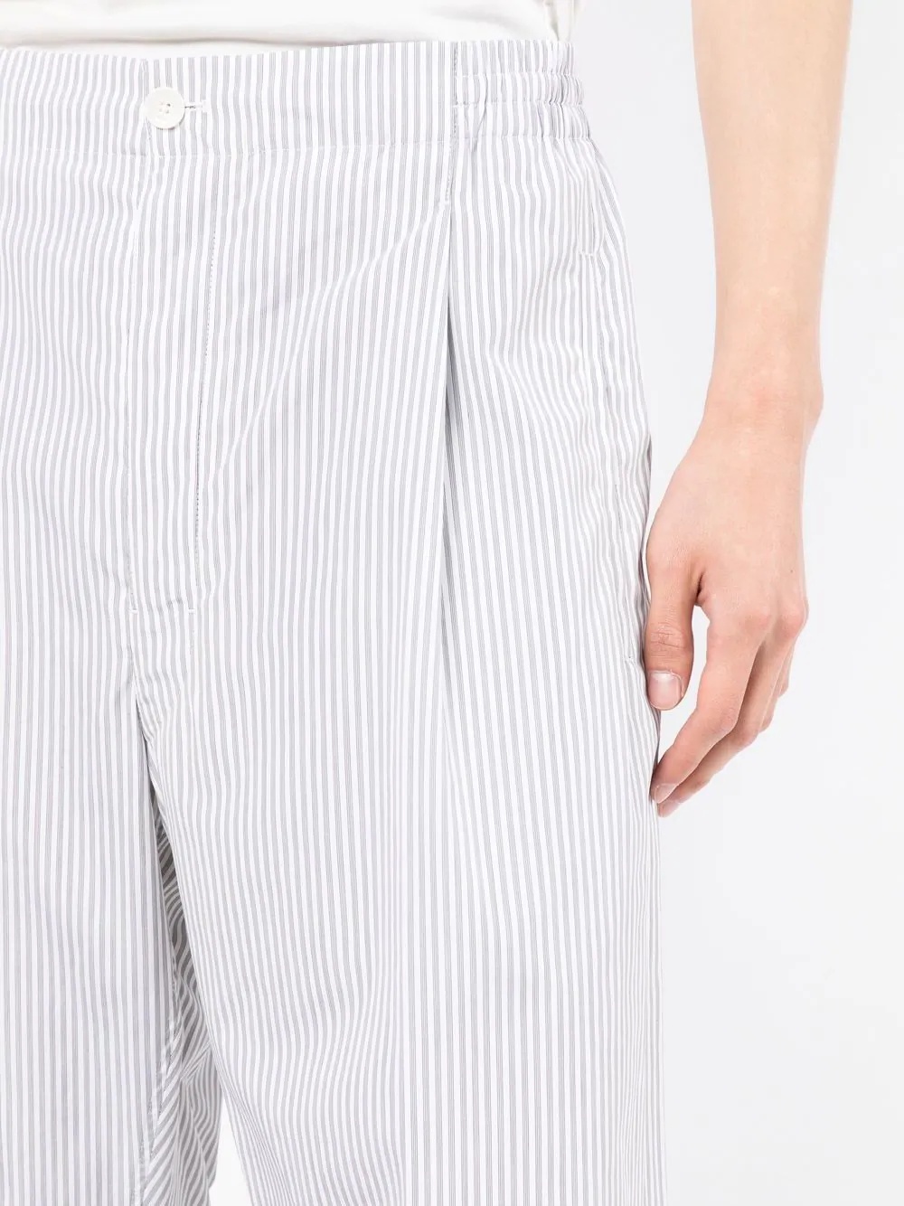 striped straight-leg trousers - 5