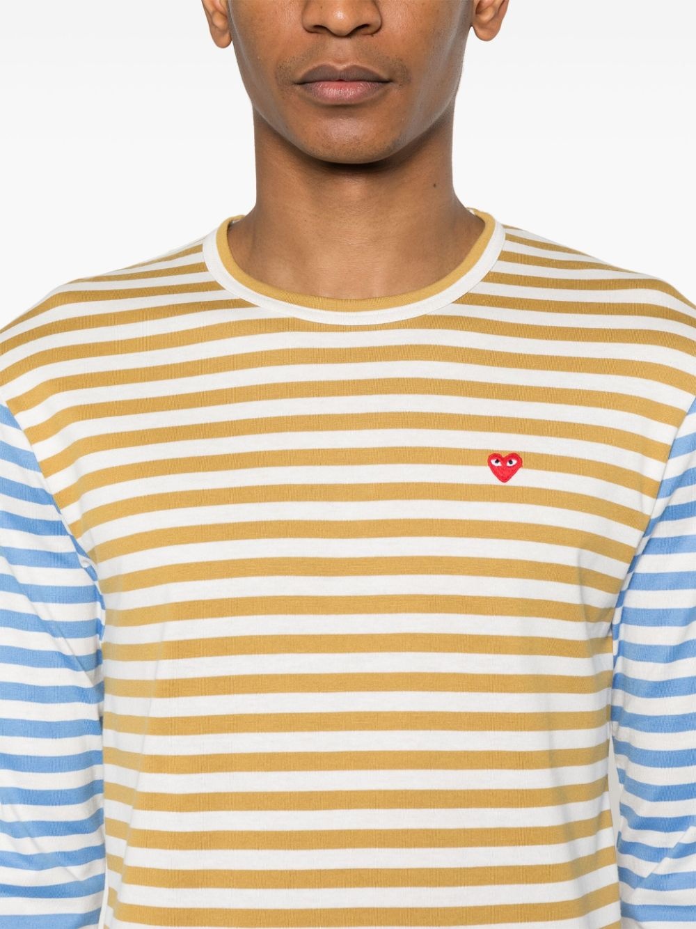 striped long-sleeve T-shirt - 5