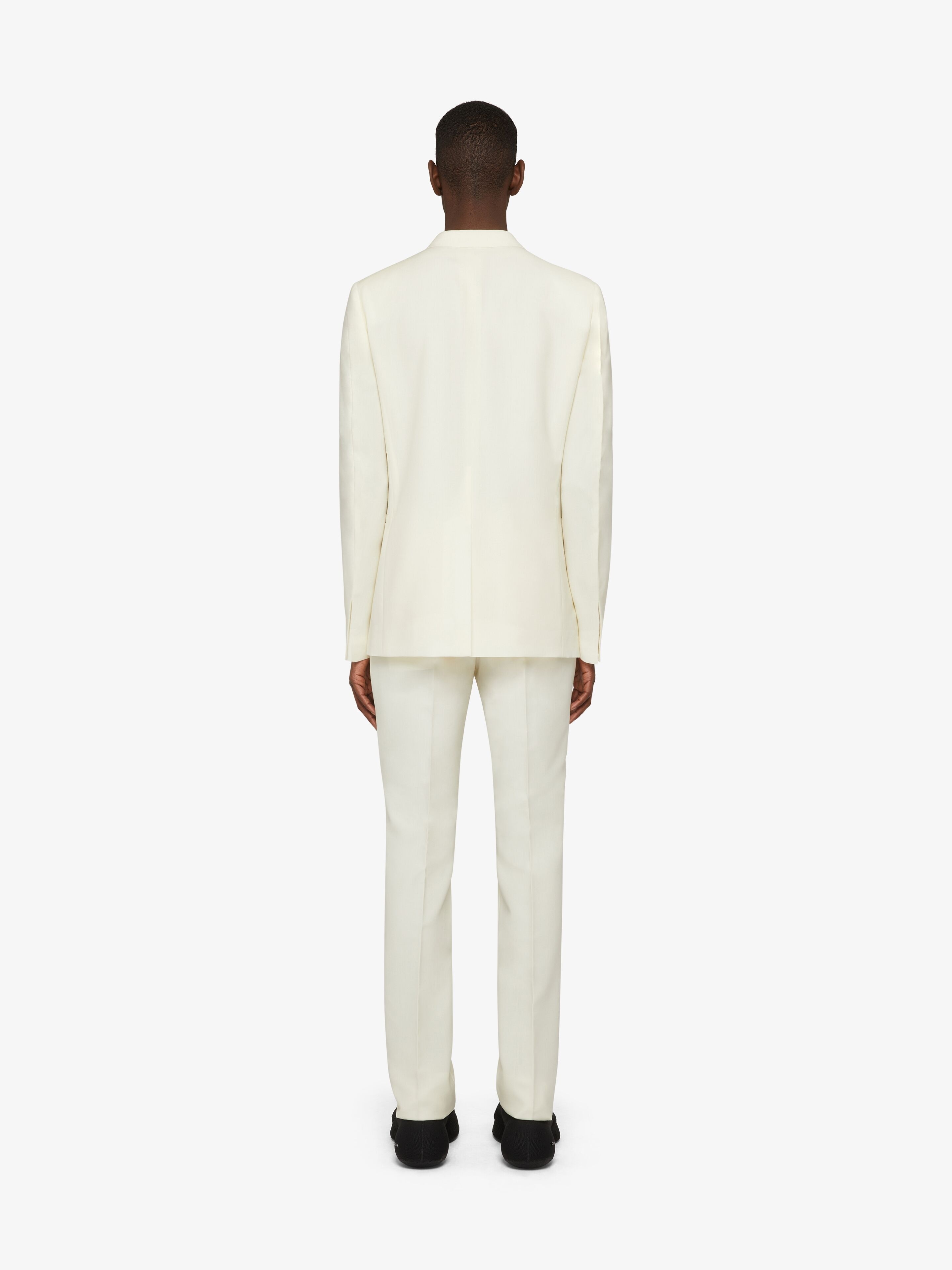 SLIM-FIT PANTS IN WOOL AND MOHAIR - 4