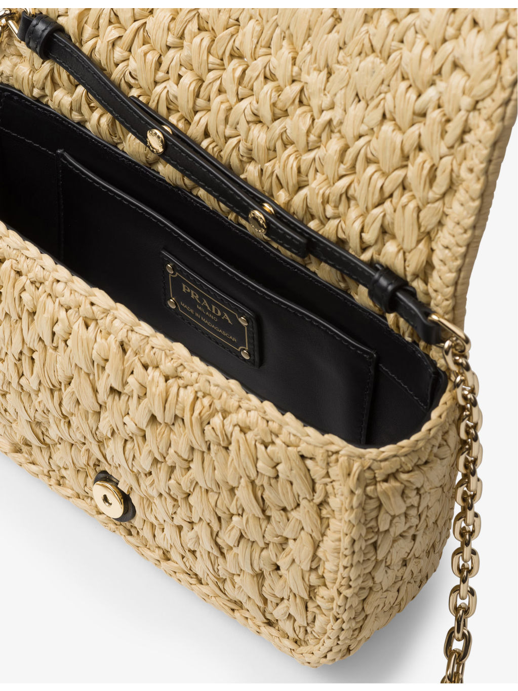 Embroidered-logo crochet shoulder bag - 4