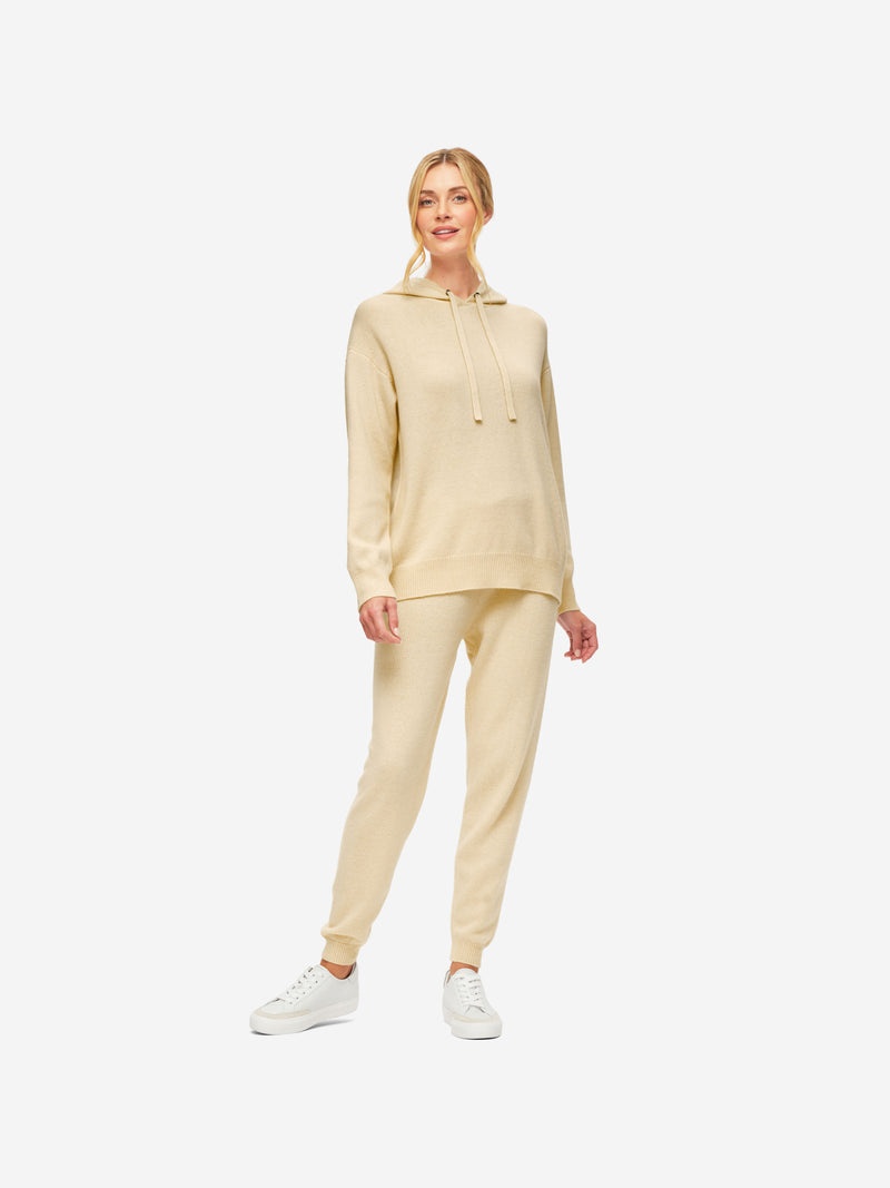 Women's Relaxed Pullover Hoodie Daphne Cashmere Beige - 3