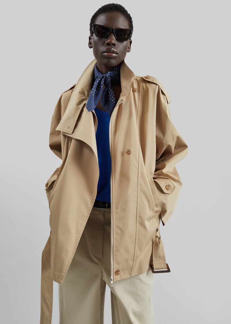 Virar Short Trench - Beige 8