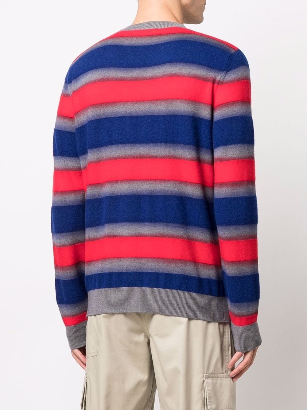 knitted striped jumper - 4