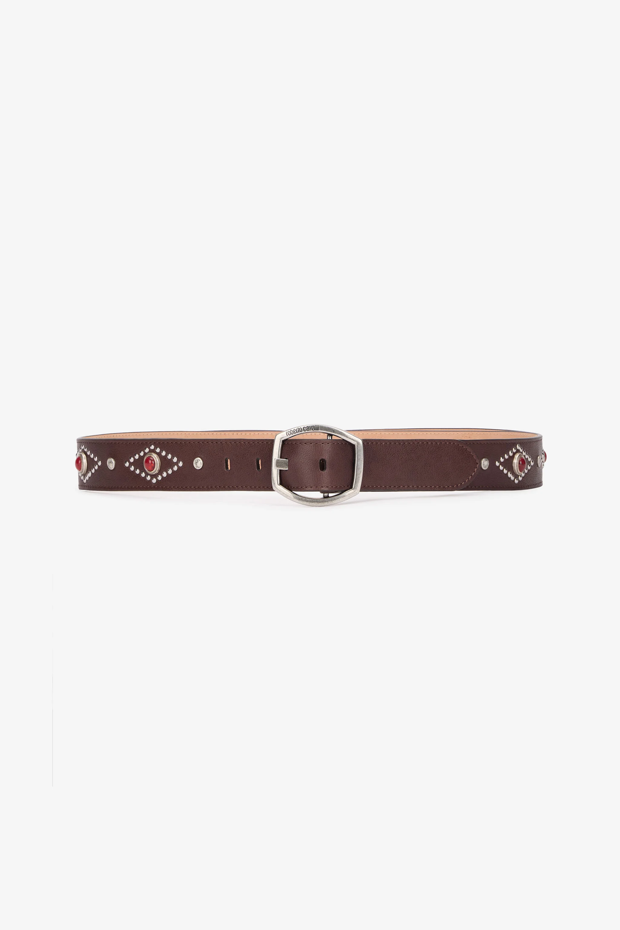 Belt With Decorations And Branded Buckle - 1