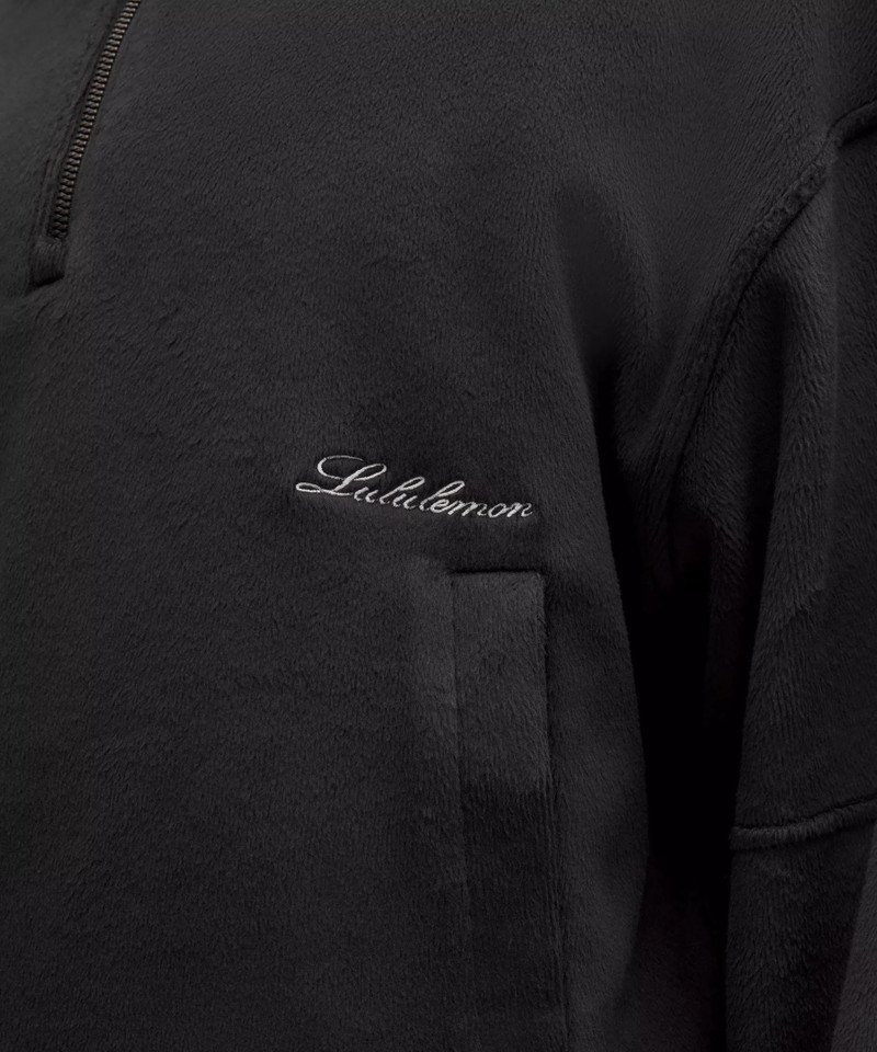 Plush Velour Oversized Half Zip 7