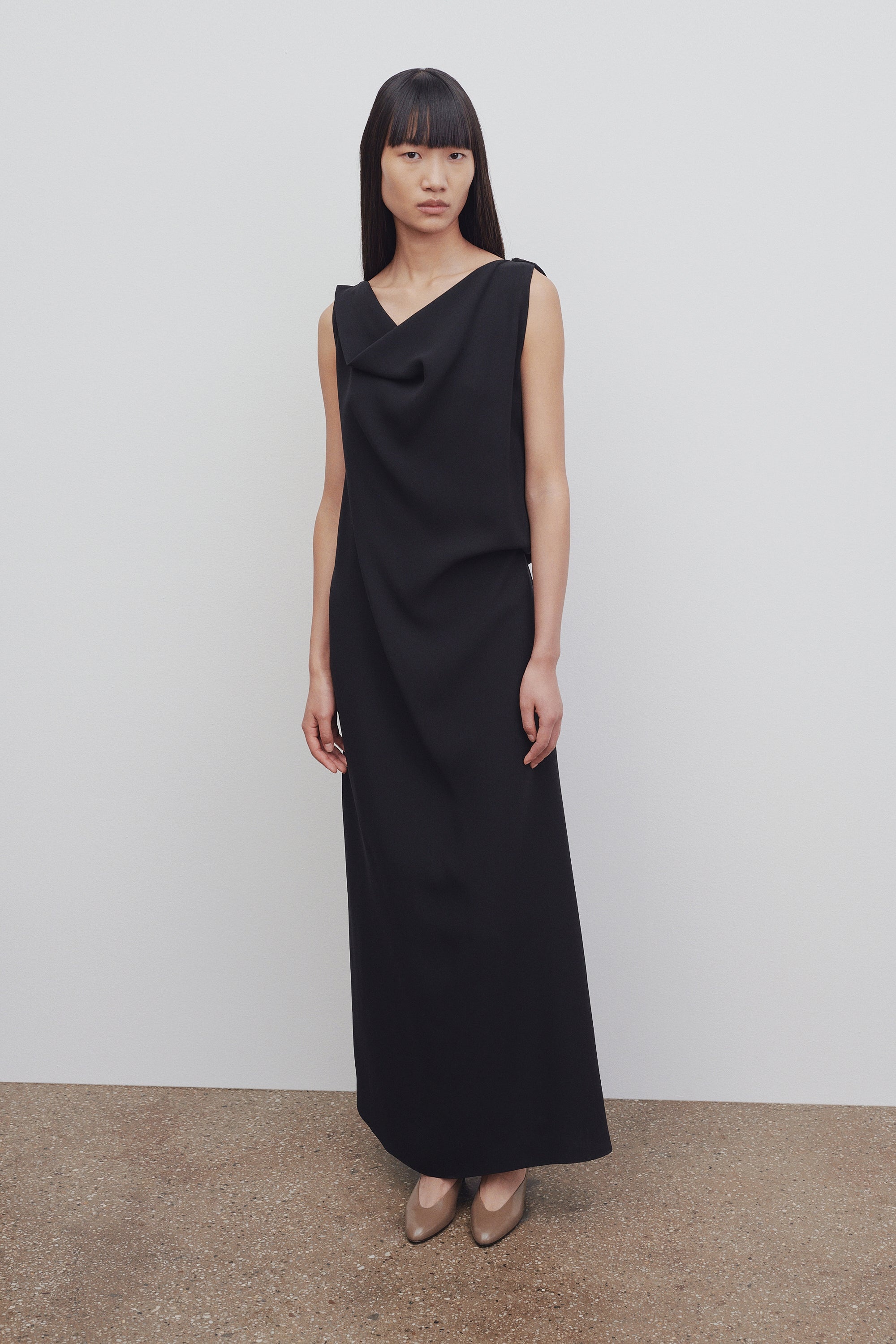 【関税・送料込み】The Row Bamaris コットンドレス The Row - Bamaris one-shoulder cotton maxi dress The Row