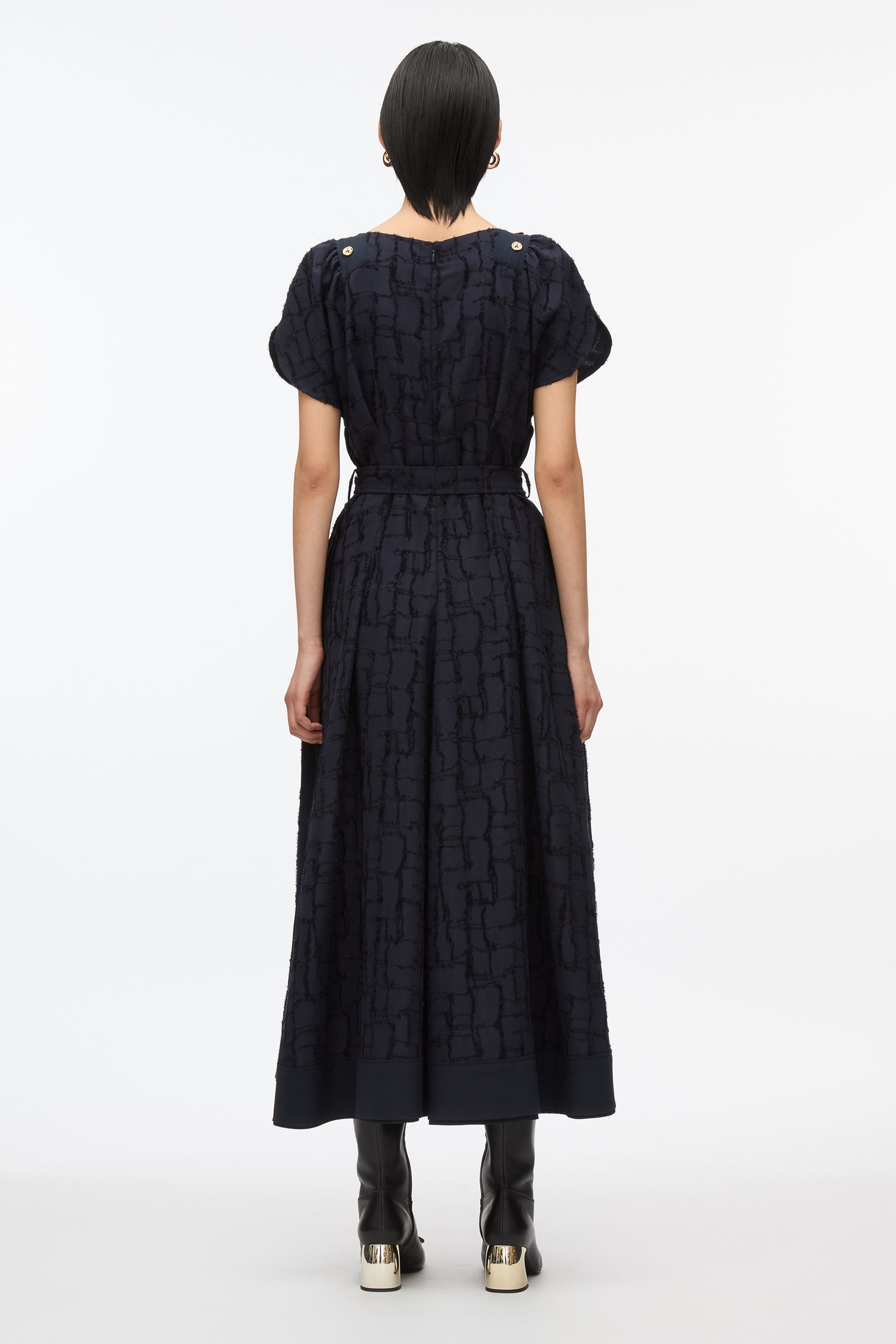 Check Fil Coupe Tulip Dress - 3