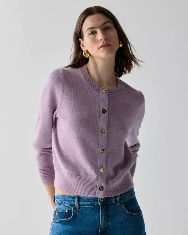 kate spade Novelty Button Nell Cardigan outlook