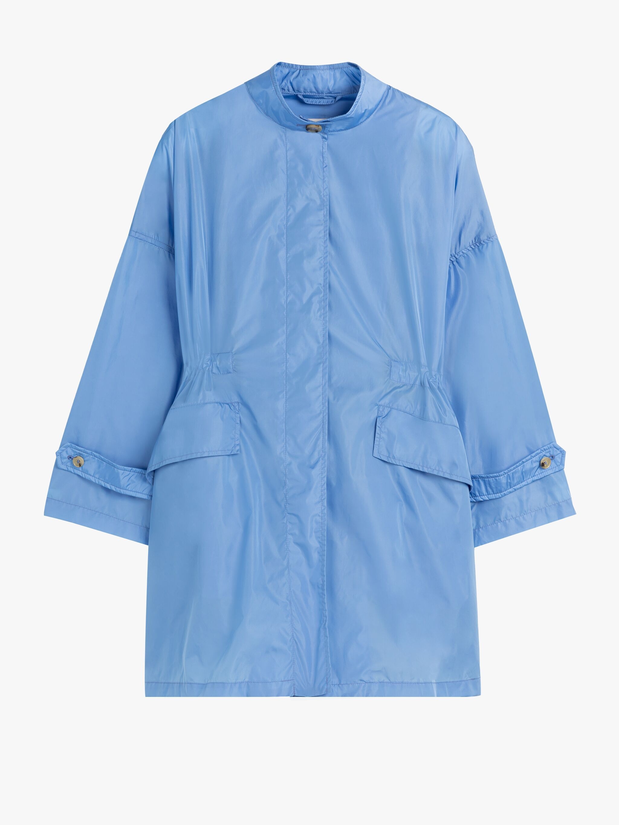 HUMBIE BLUE NYLON PACKABLE PARKA - 6