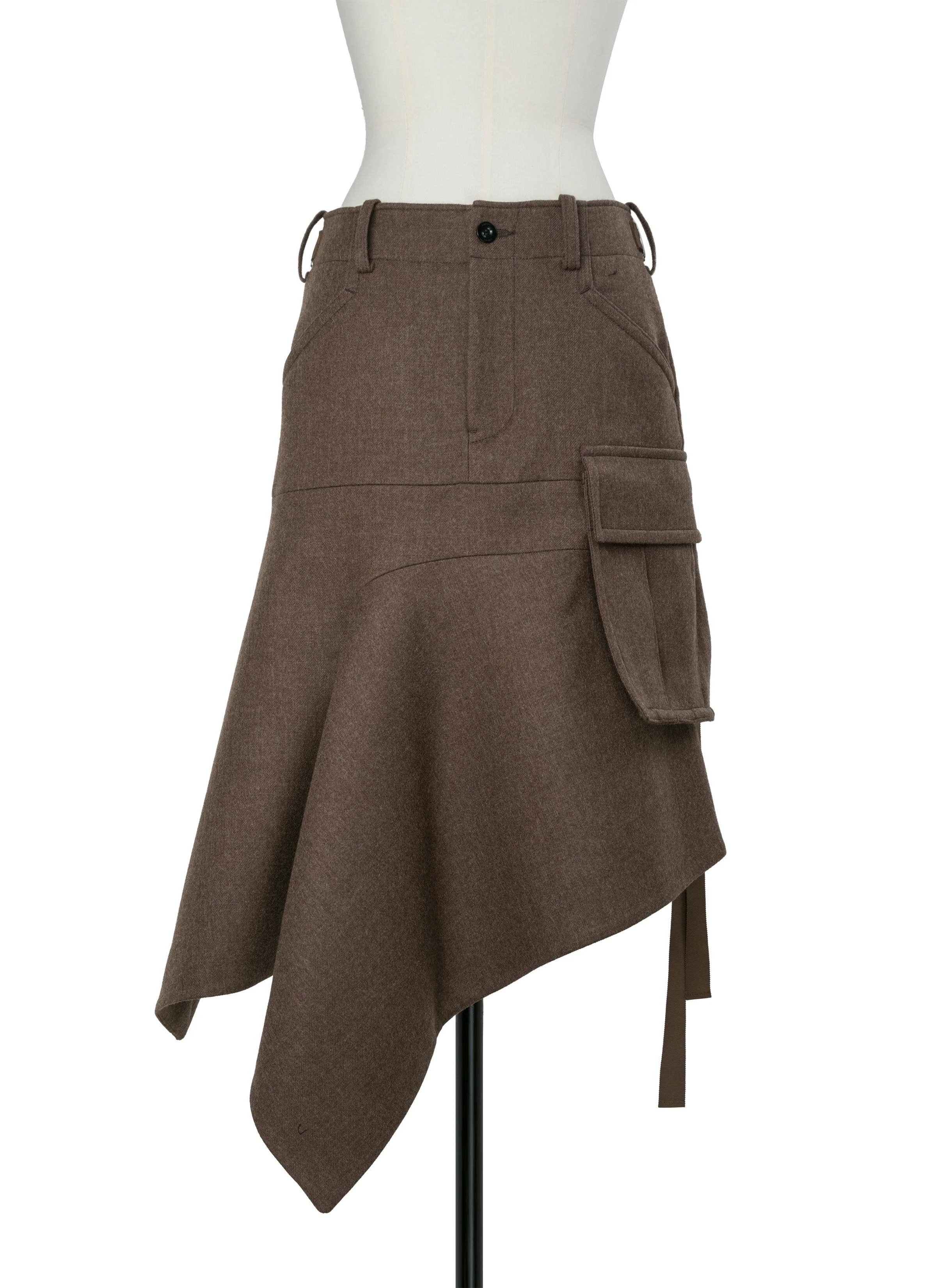 Wool Melton Skirt - 1
