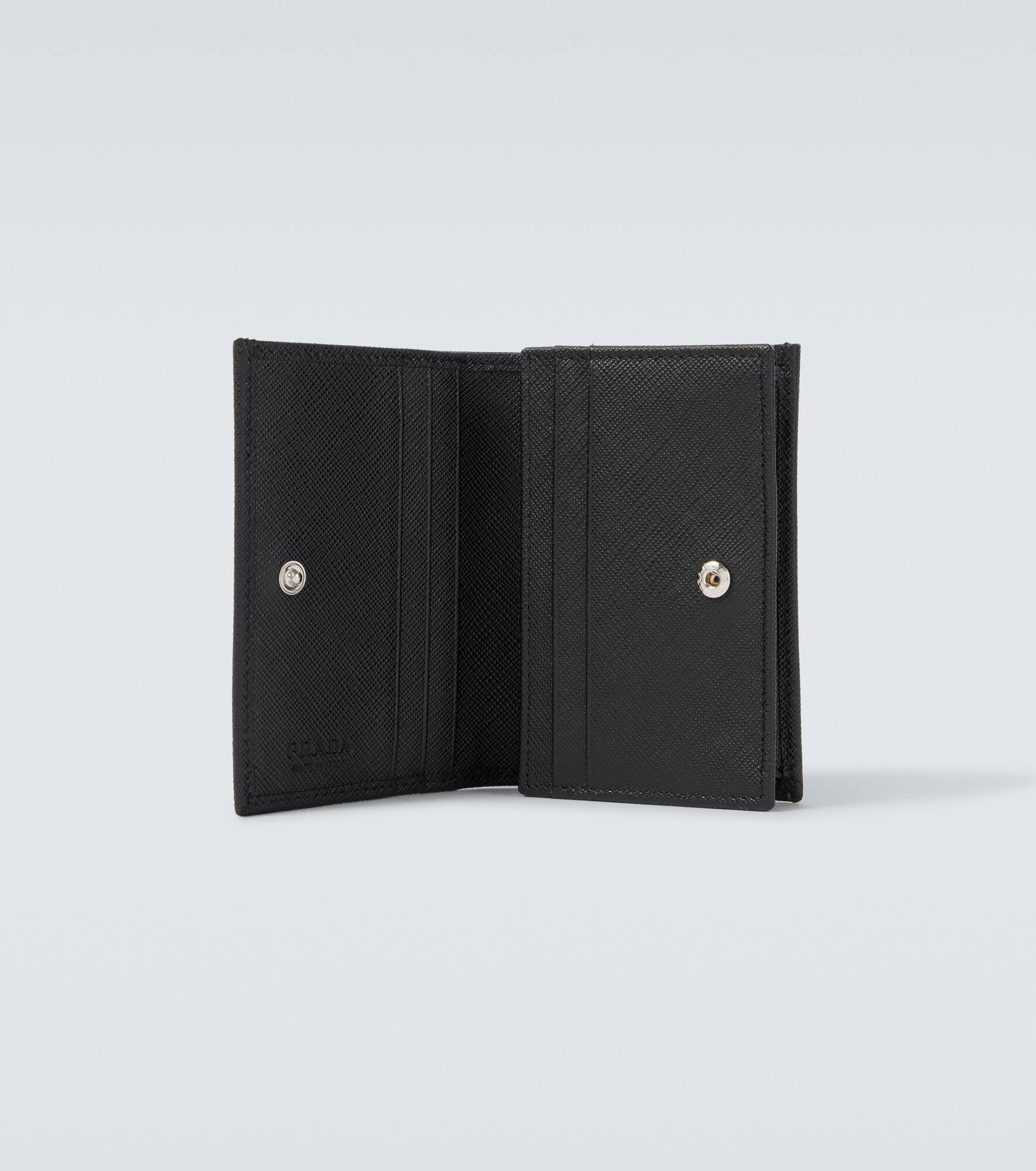 Logo Saffiano leather card case - 2