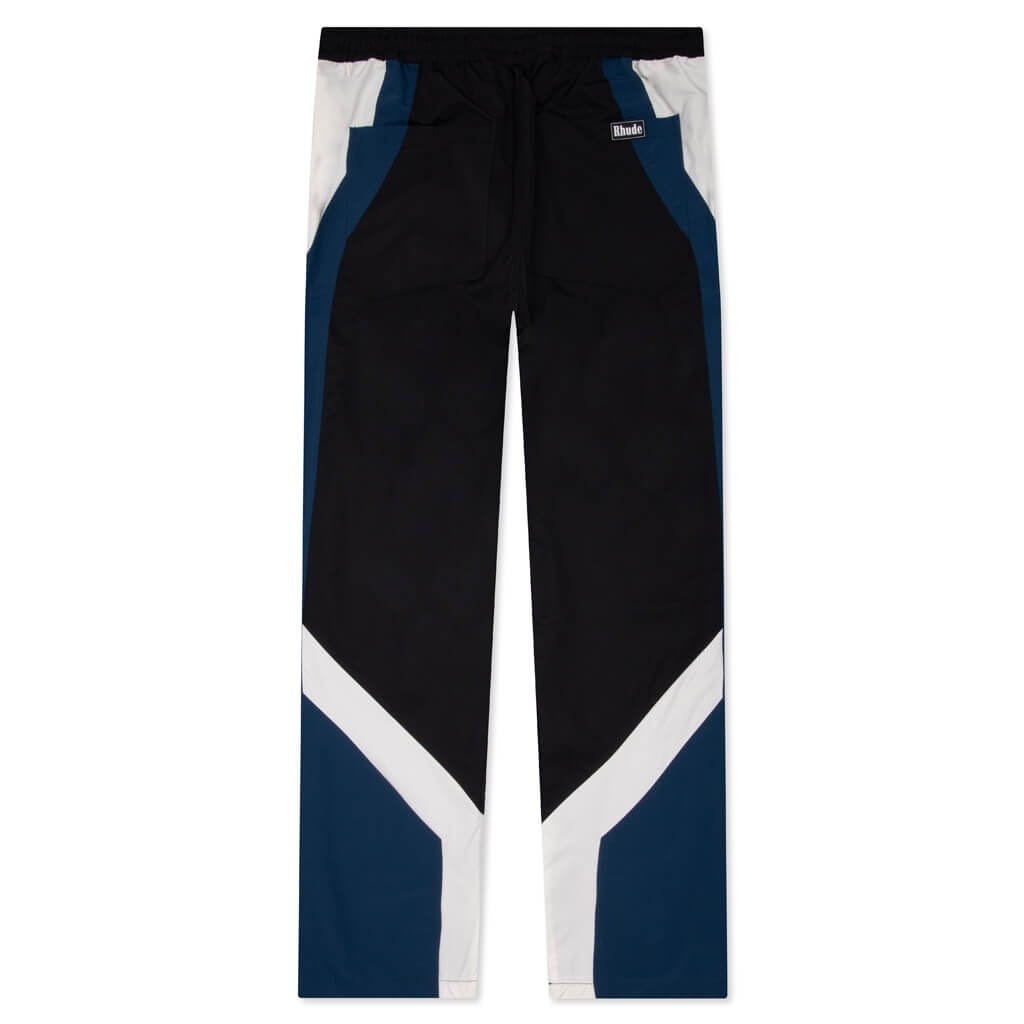 RHUDE COLOR BLACKED TRACK PANT - BLACK/CREAM - 2