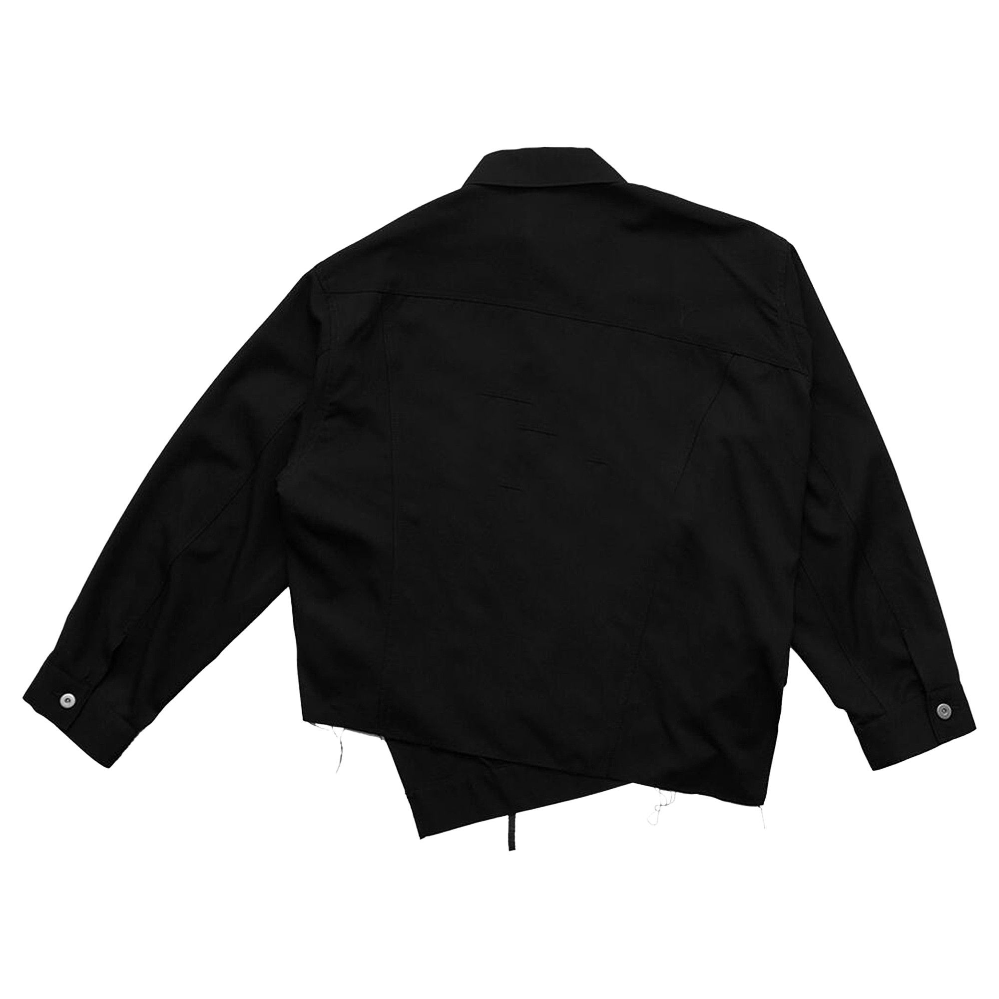Comme des Garçons Black Wool Twisted Trucker Jacket 'Black' - 2