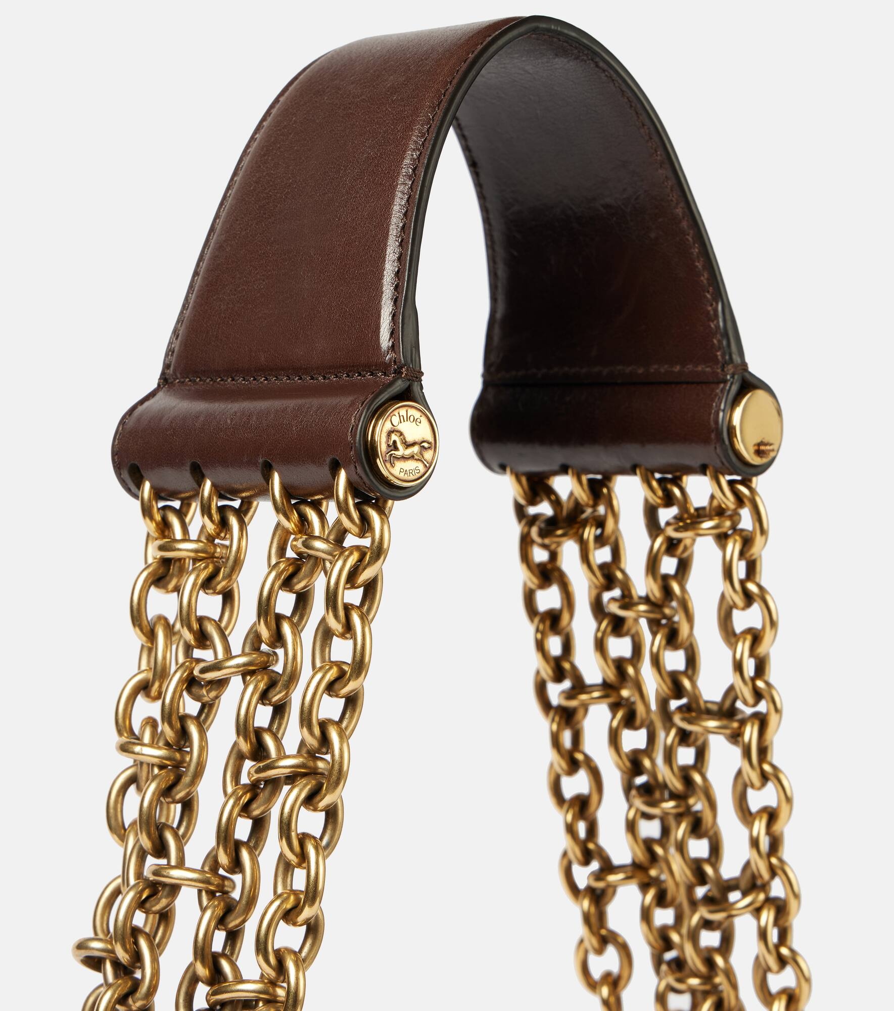 Camera Small leather shoulder bag - 6
