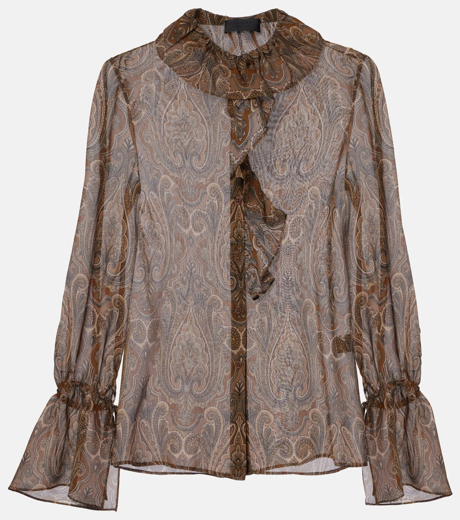 Cecily paisley silk blouse - 1