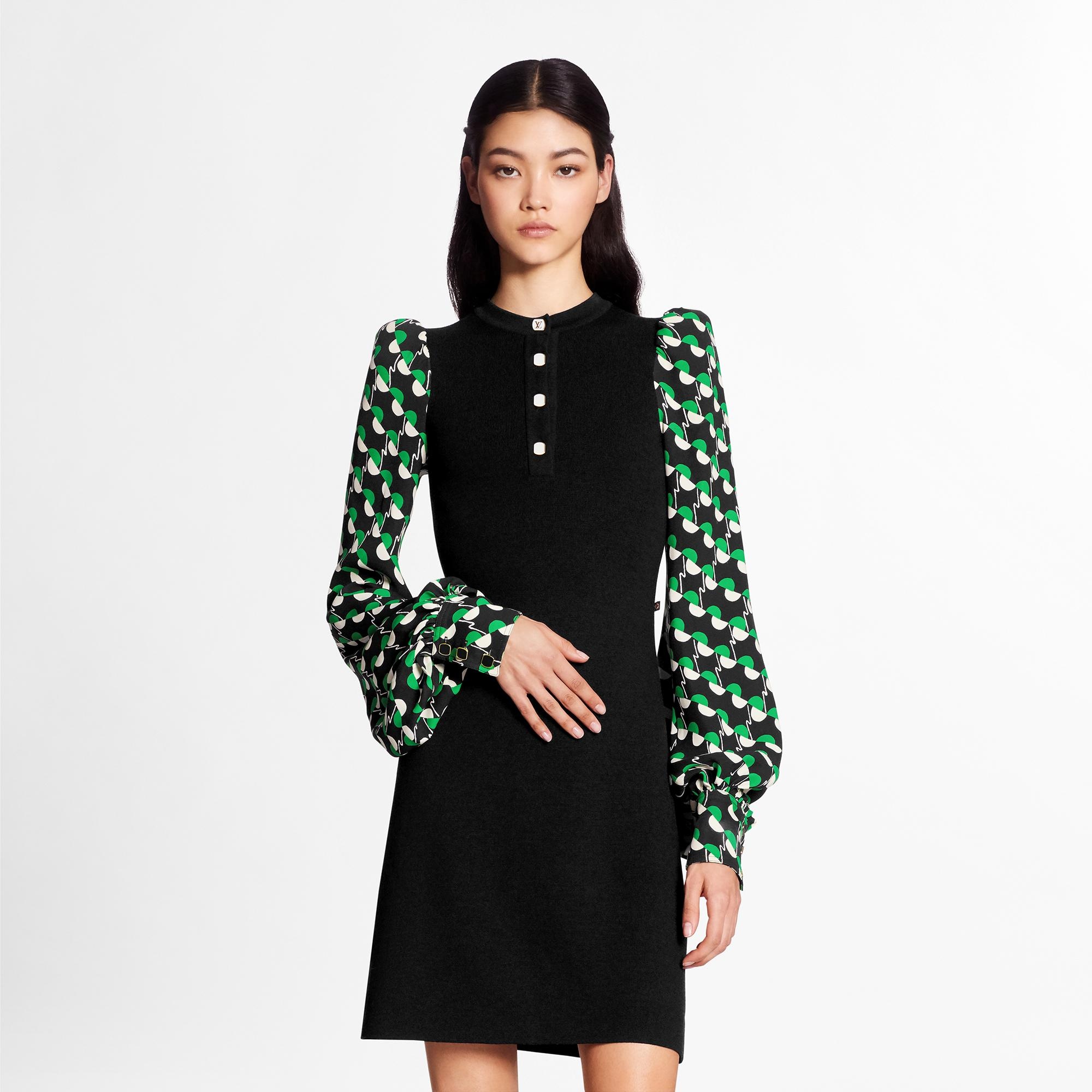 Buttoned Collar Dress - 4