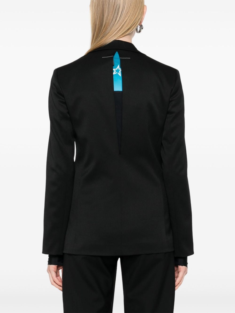 cut-out detailed blazer - 4