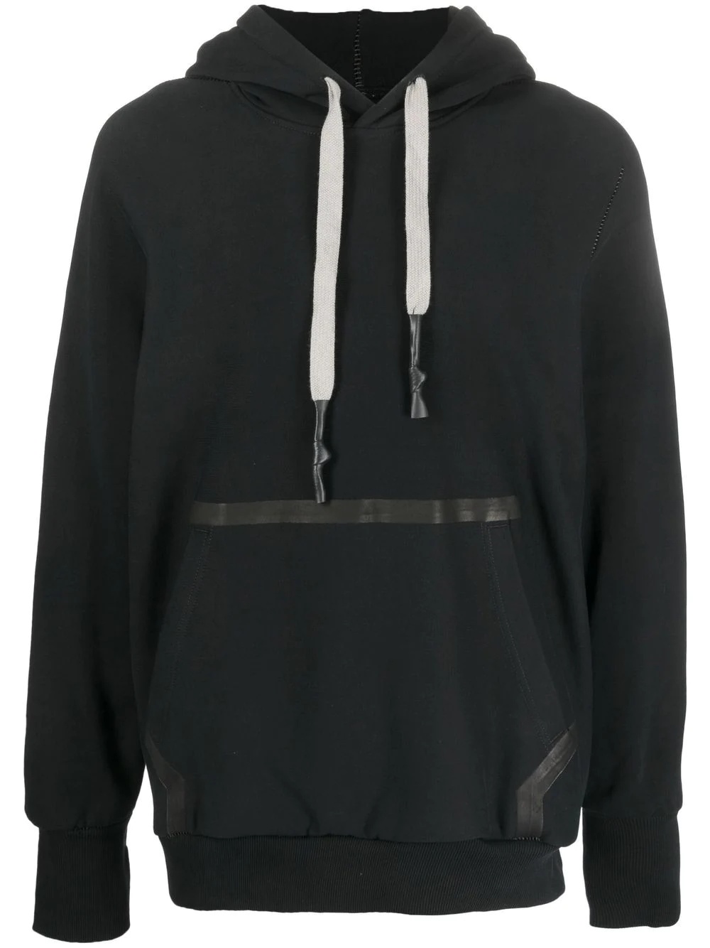 drawstring organic-cotton hoodie - 1