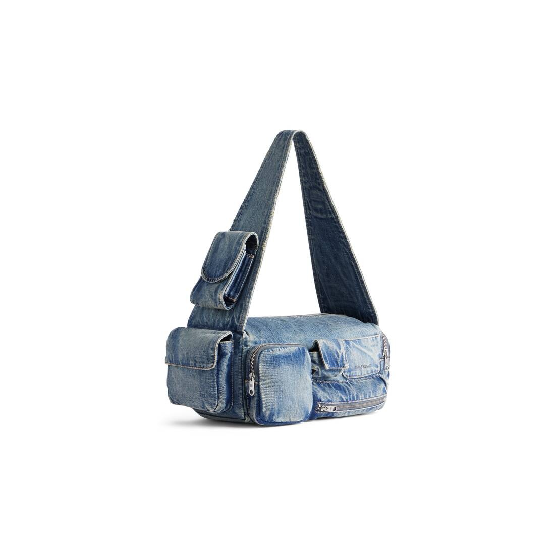Men's Superbusy Small Sling Bag Denim in Blue - 2
