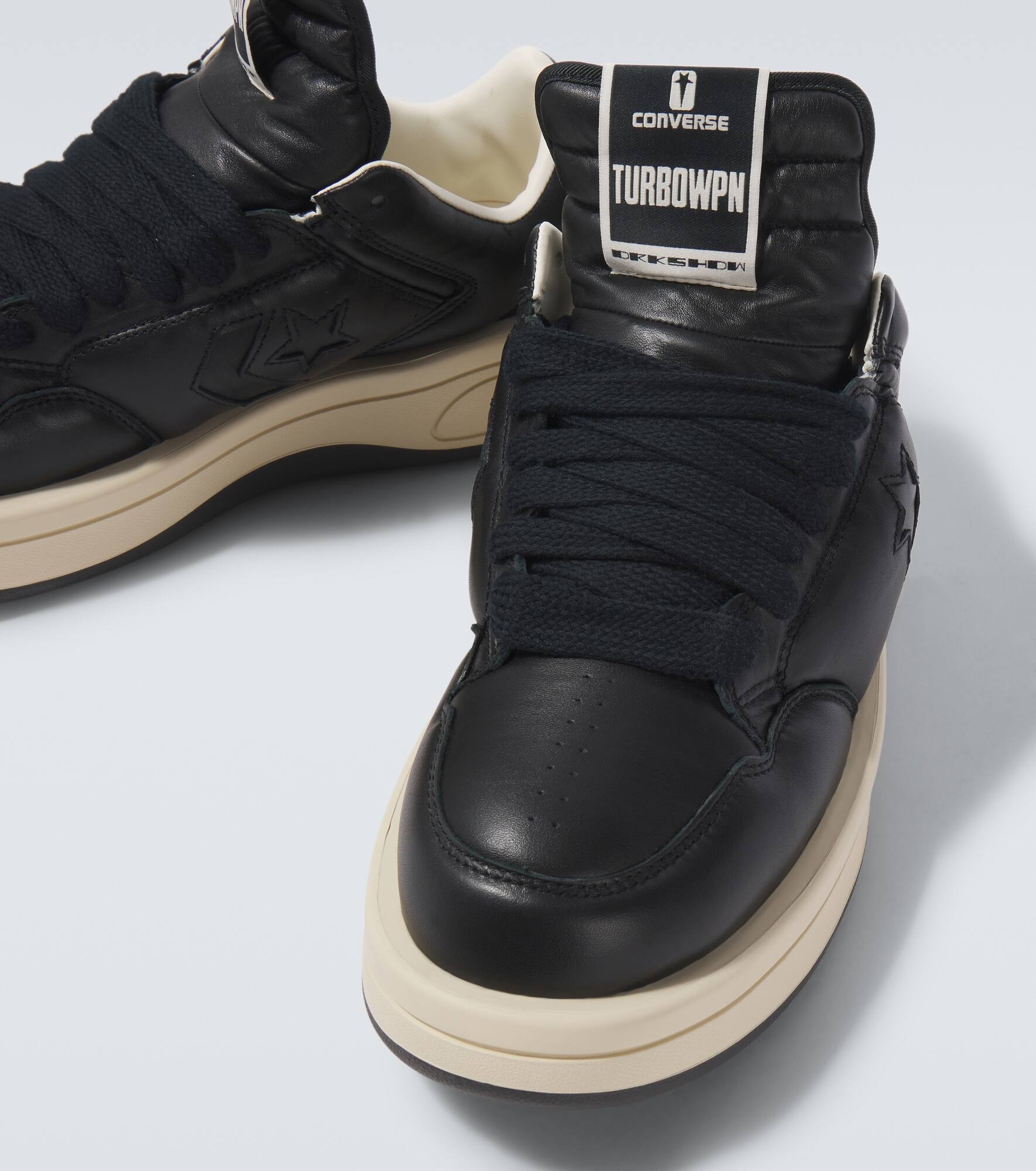 x Converse leather sneakers - 3