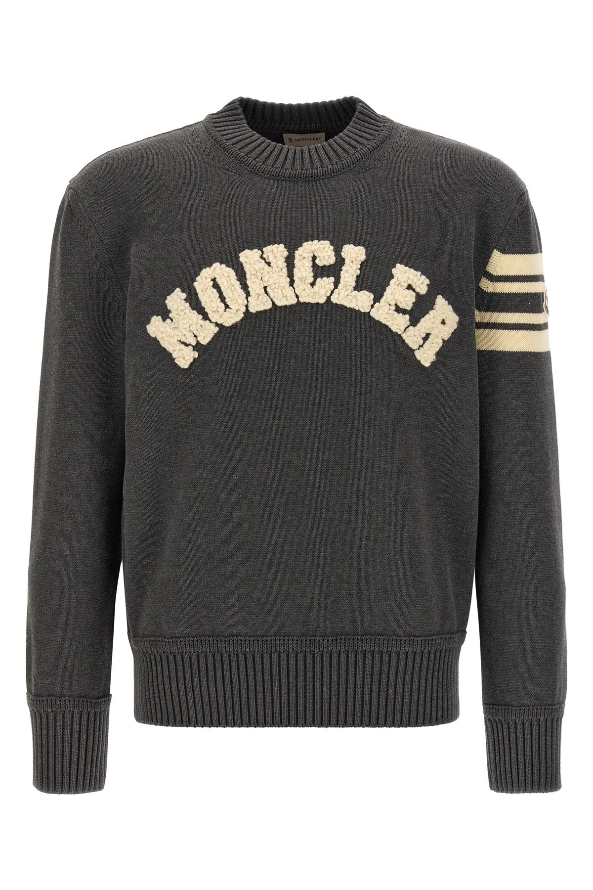 Bouclé logo sweater - 1