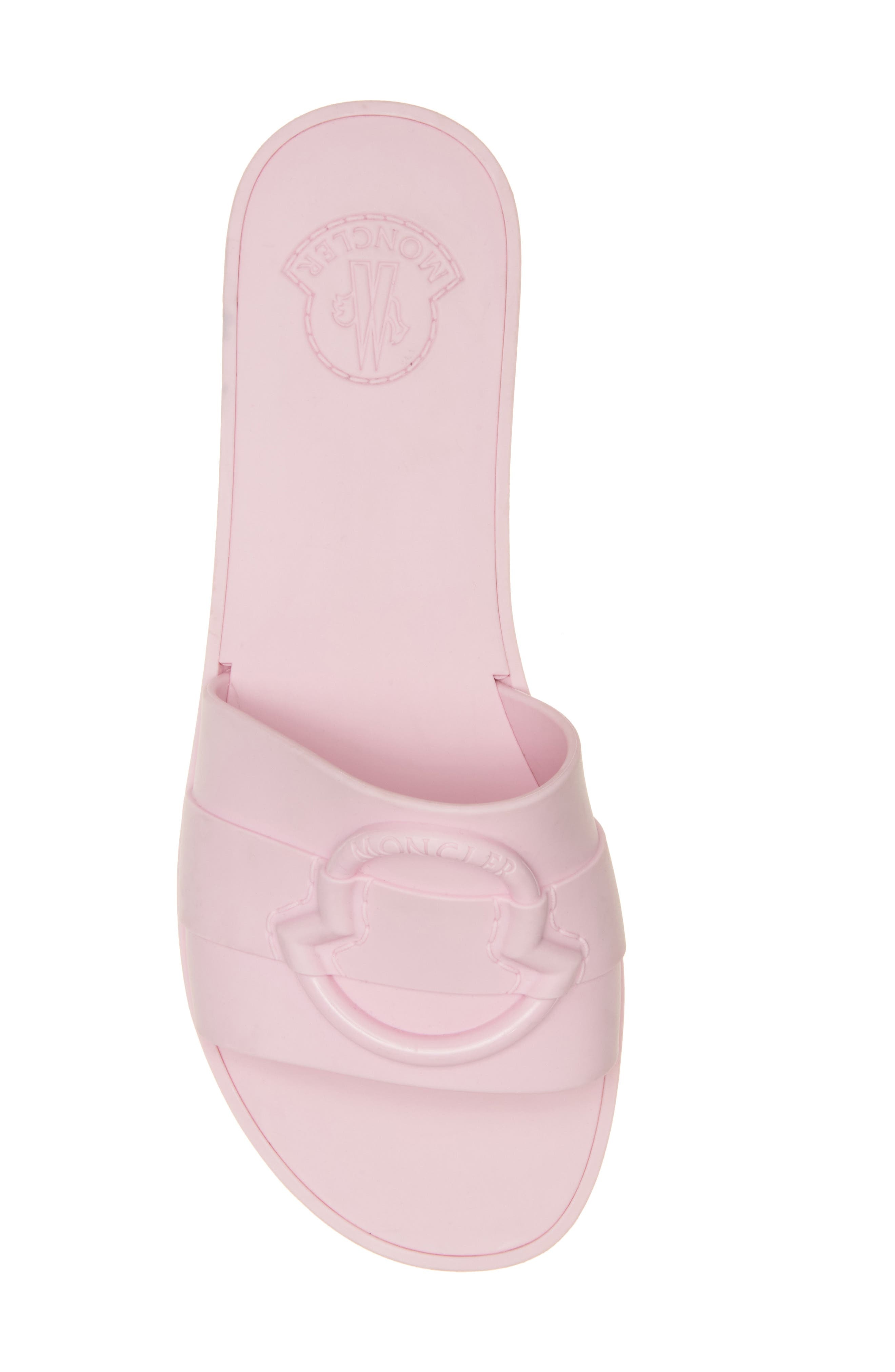 Moncler Mon Slide Sandal in Impatiens Pink at Nordstrom - 5