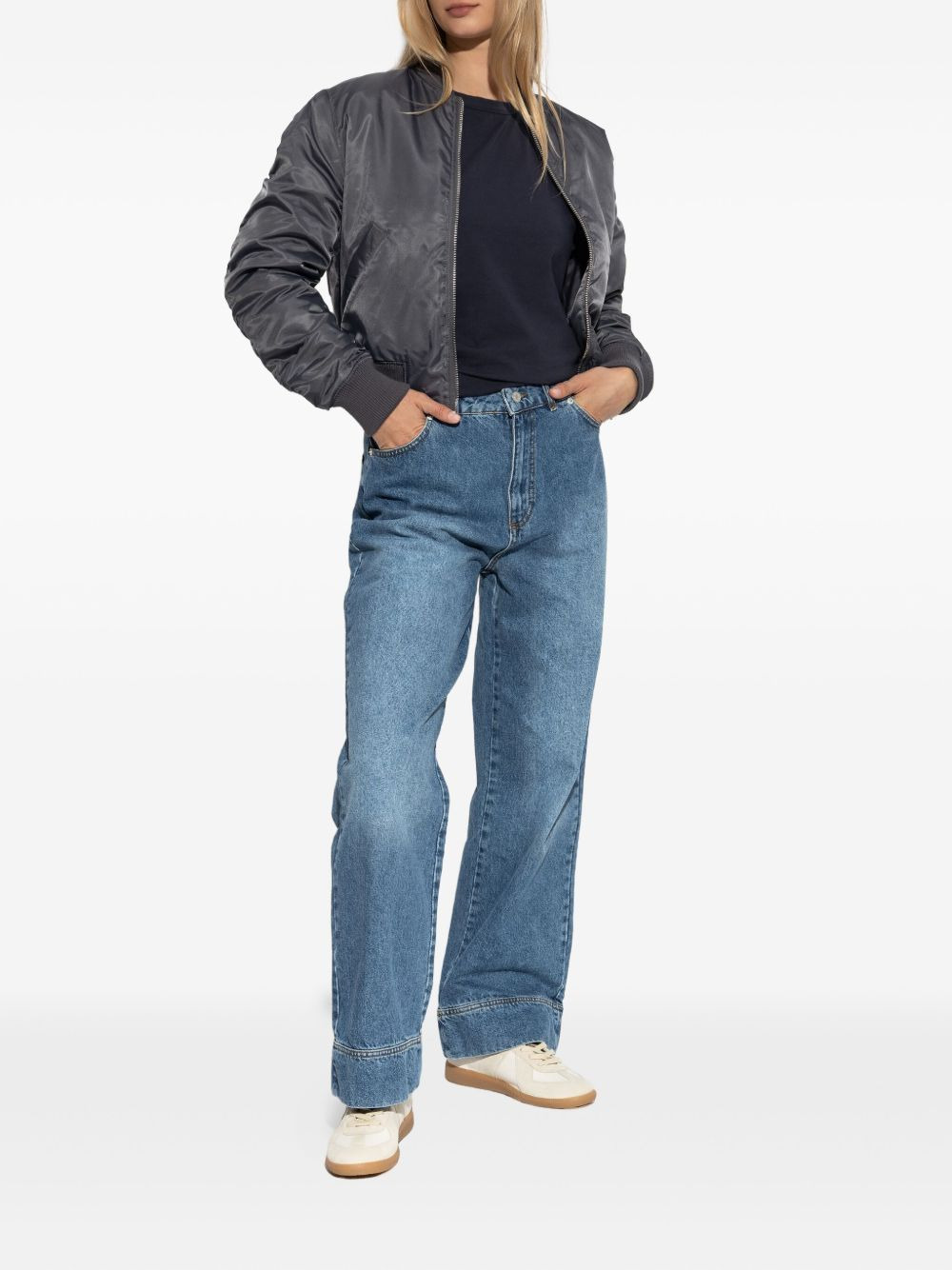 Naoko cuffed wide-leg jeans - 2