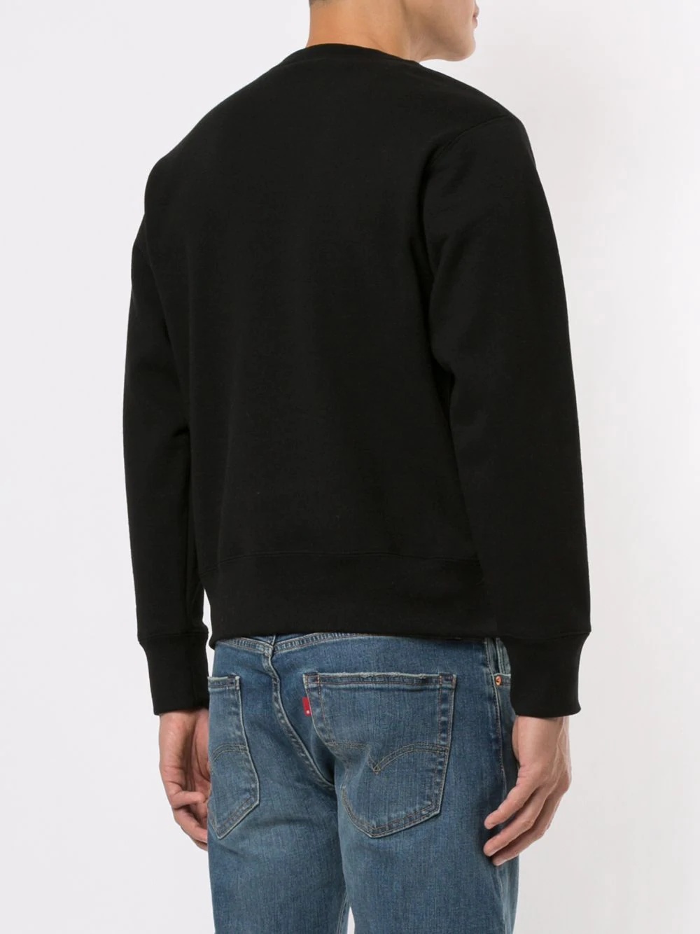 logo zig-zag stitch sweatshirt - 4