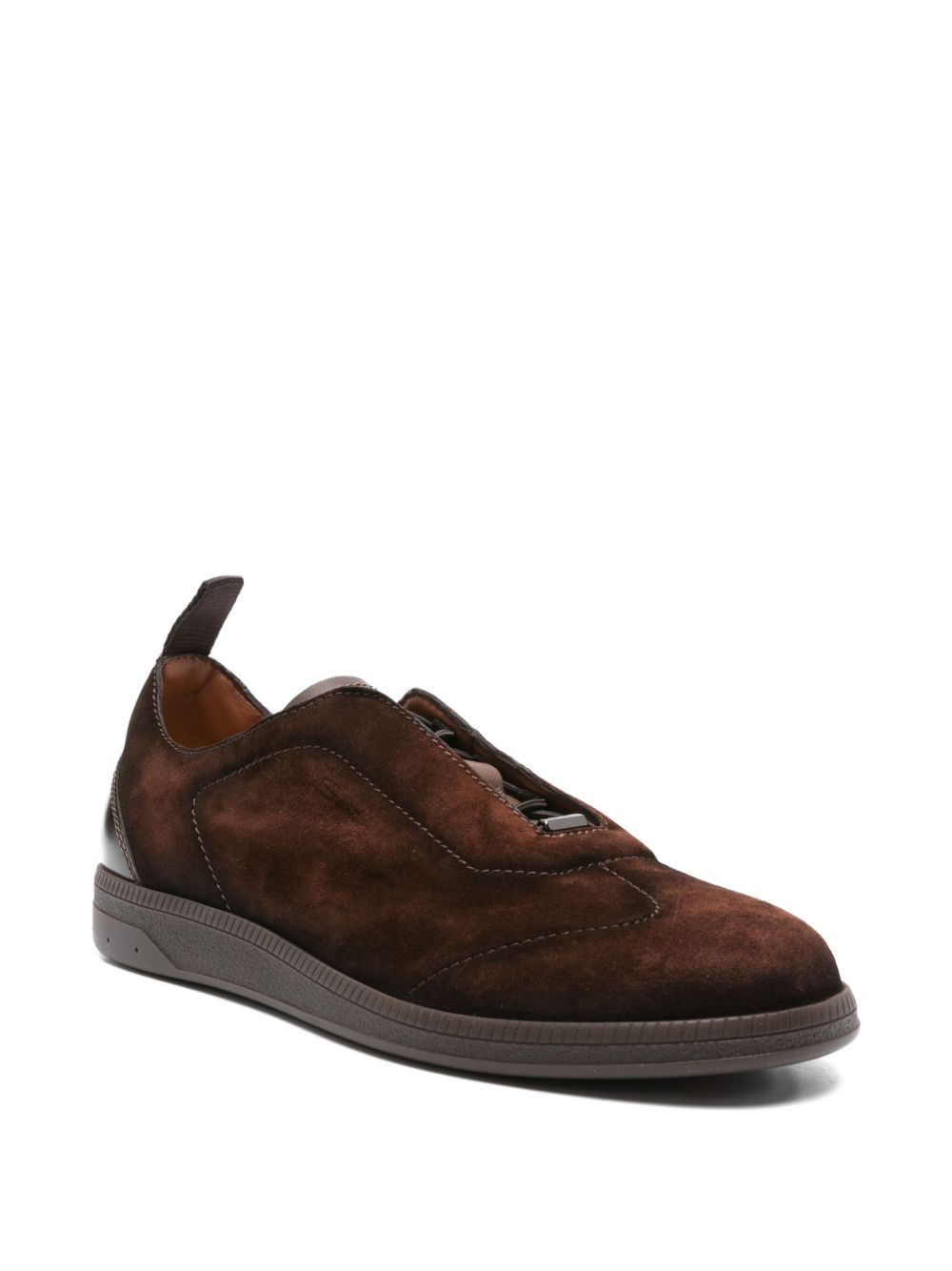 suede-leather sneakers - 2