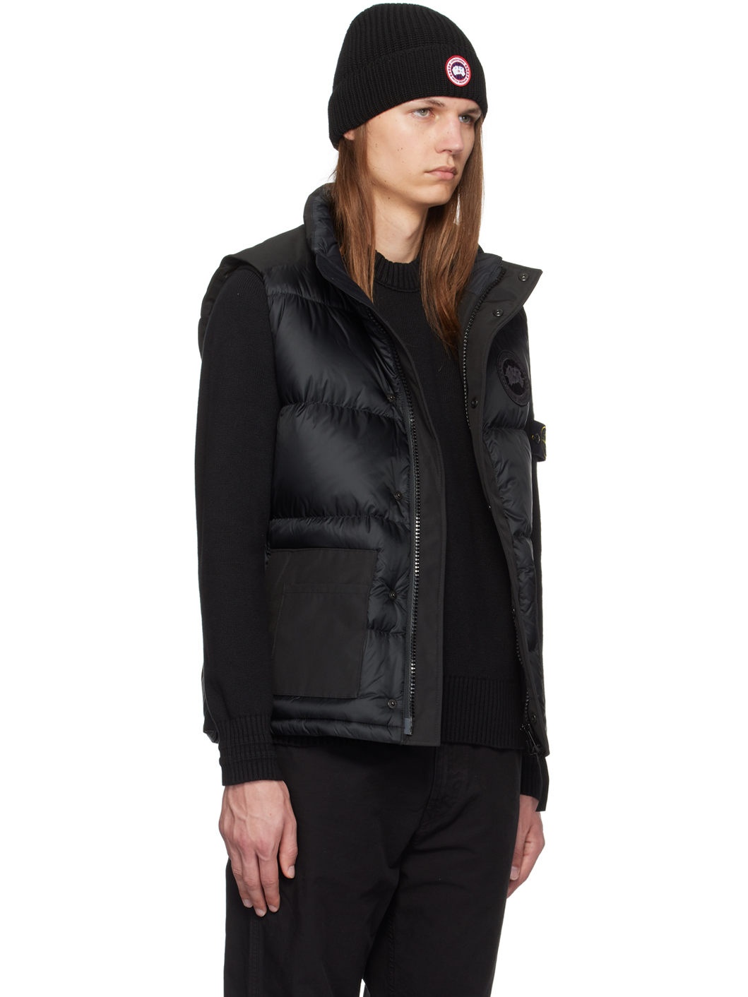 Black 'Paradigm' 'Black Label' Freestyle Down Vest - 2