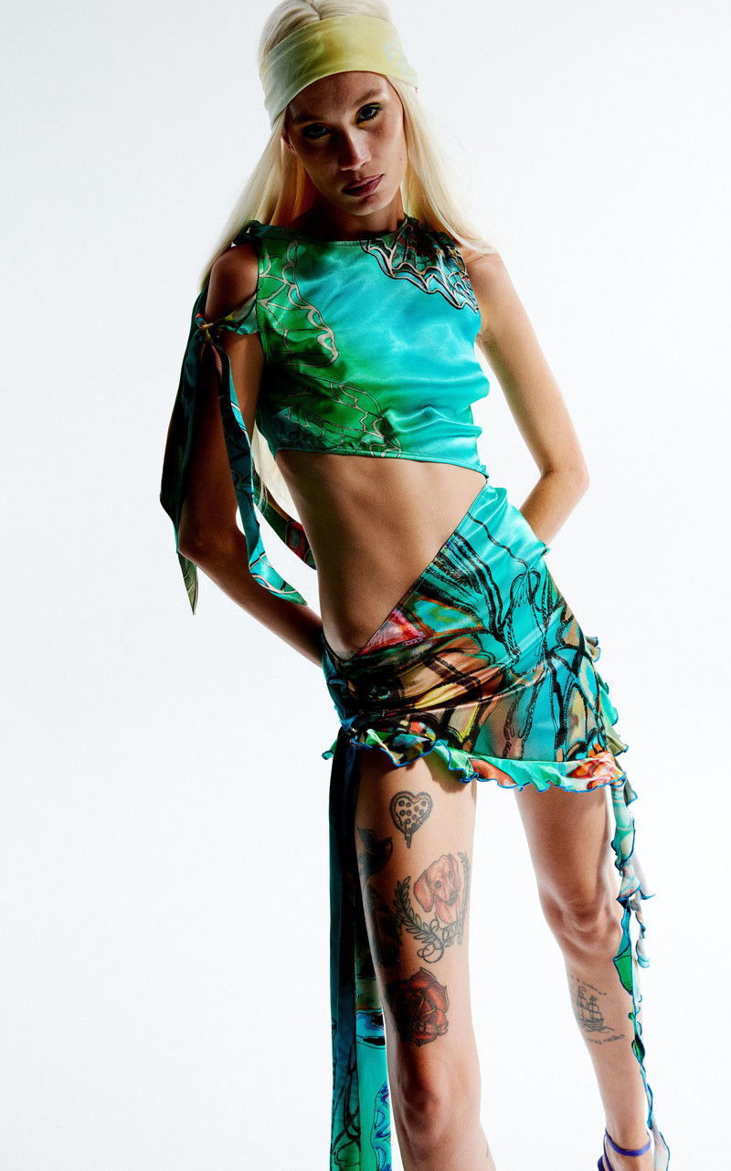 Jen Butterfly Chiffon Dress multi 3