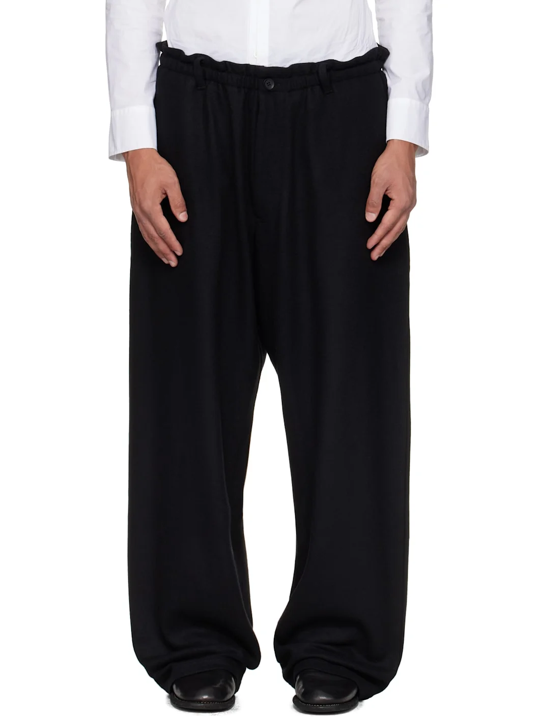 Black Jersey Sweatpants - 1