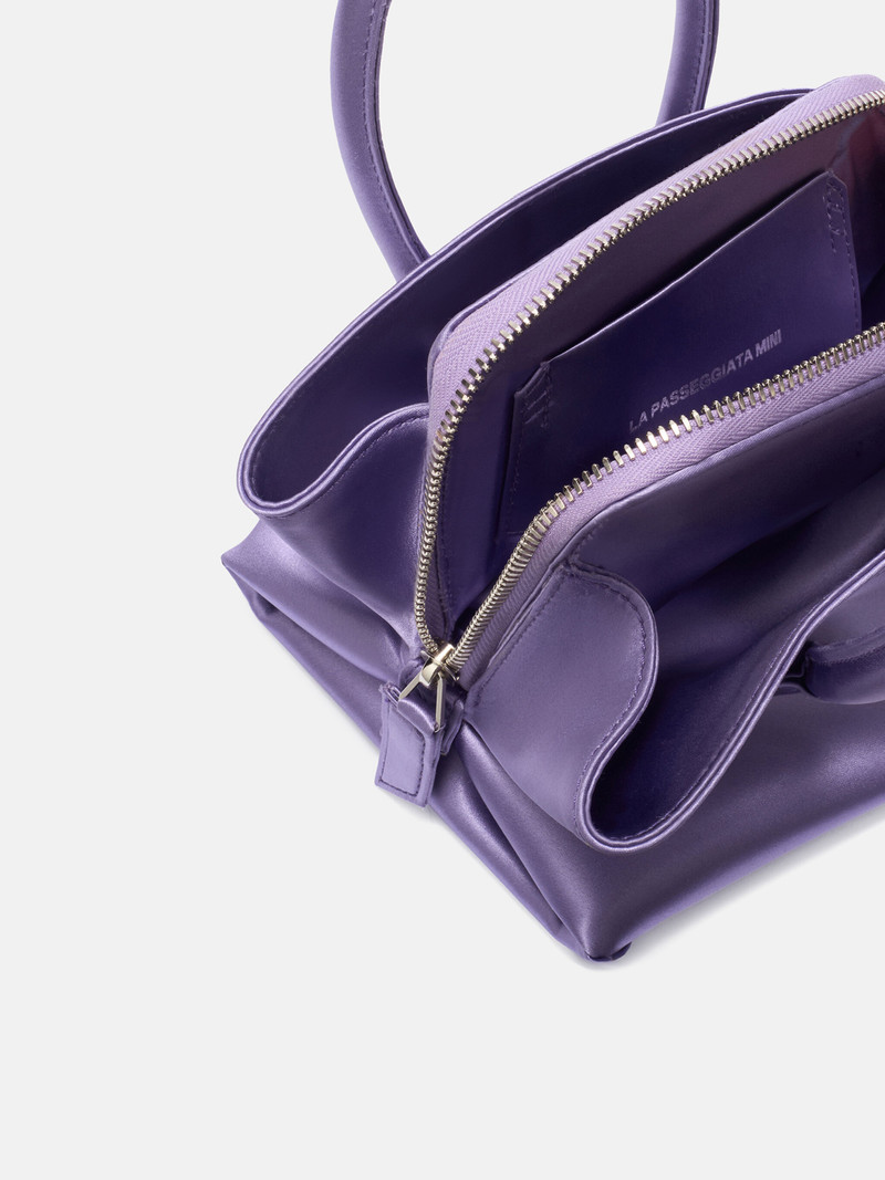 ''LA PASSEGGIATA MINI'' LILAC TOP HANDLE 5
