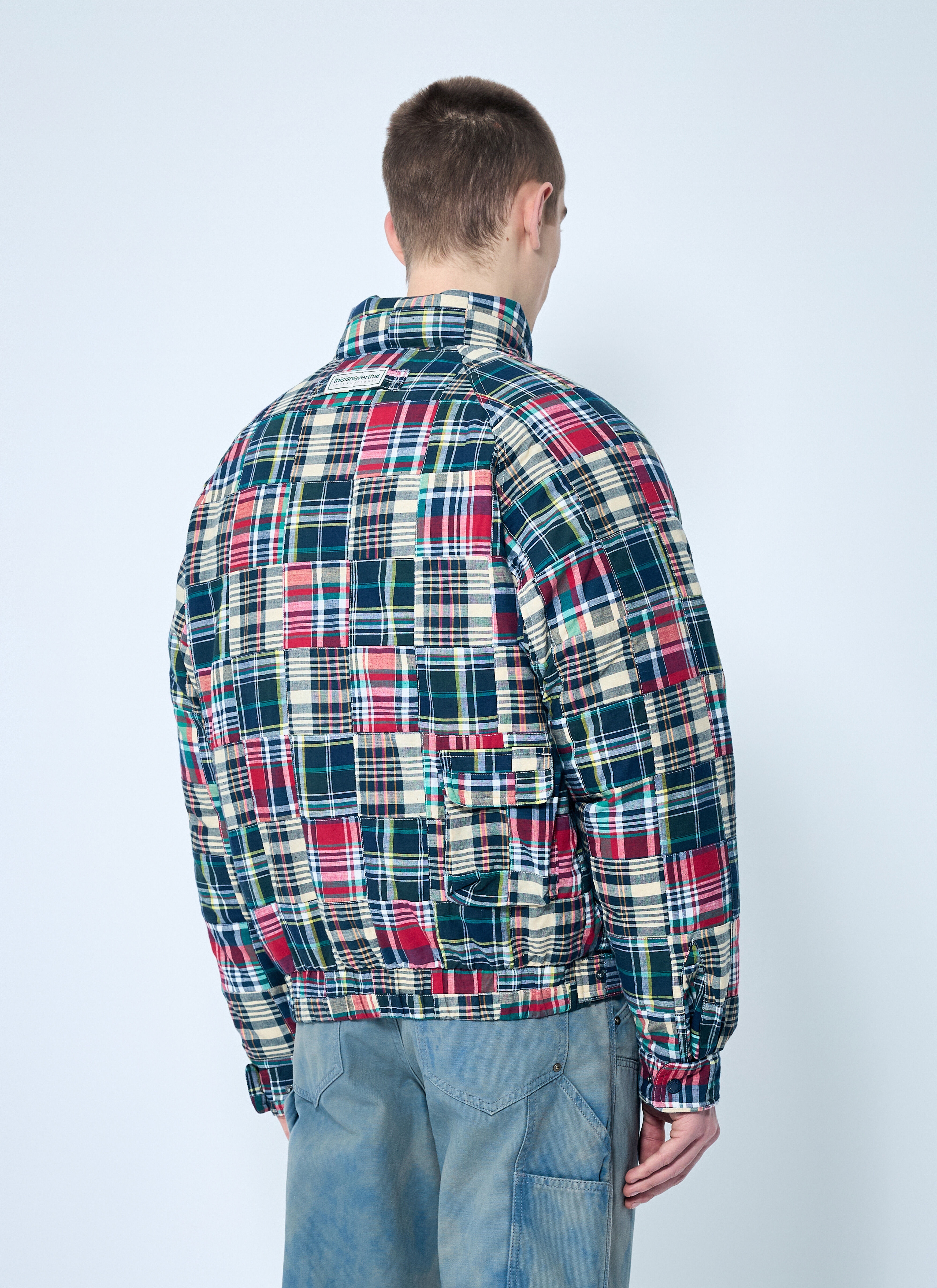 Patchwork Multi Pocket Down Jacket - 4