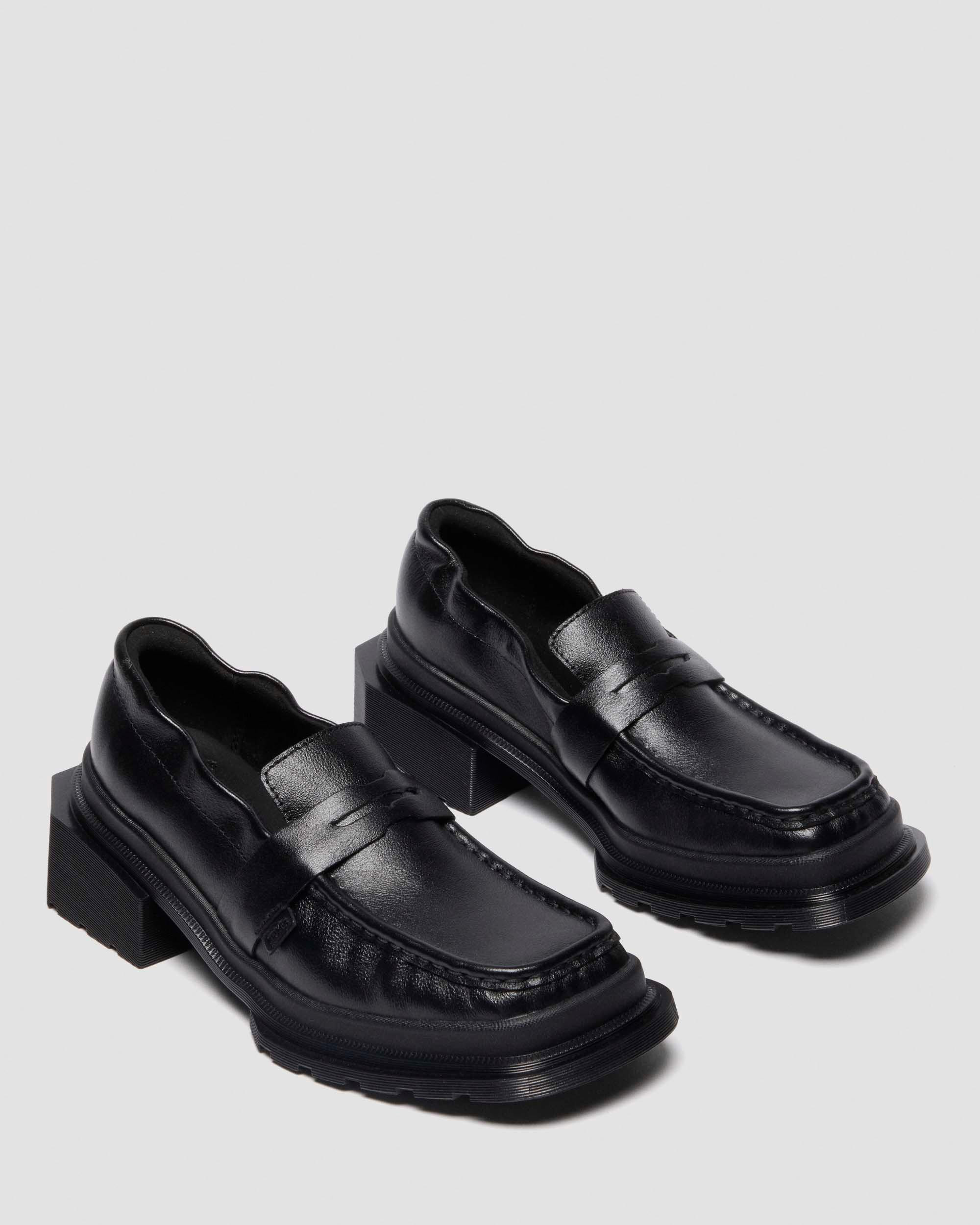 MAYBOLE LOAFER Square Toe Ruched Leather Loafers - 4