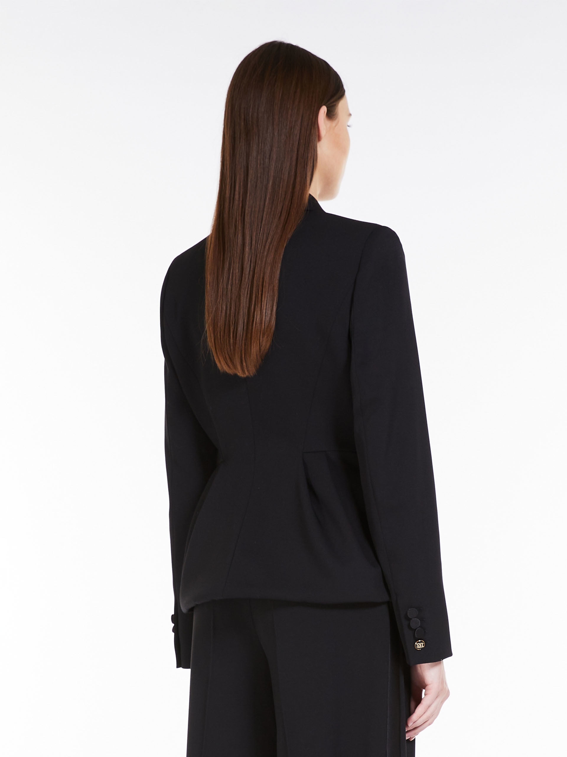 【送料込】Max Mara_Proteo wool tuxedo jacket Proteo wool tuxedo jacket in black - Max Mara | Mytheresa