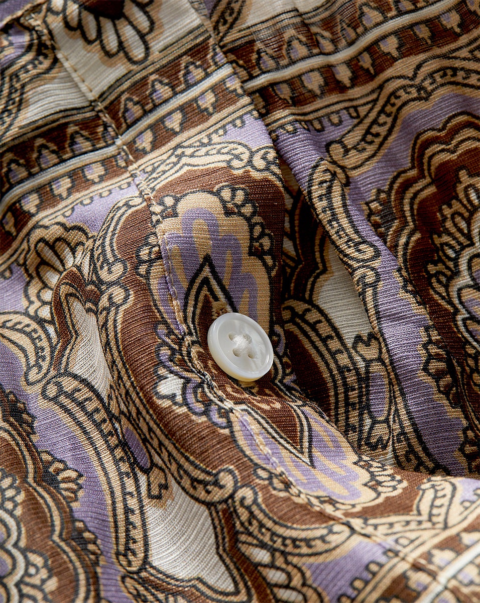 ASHLYNN SILK-LINEN BLOUSE - 5