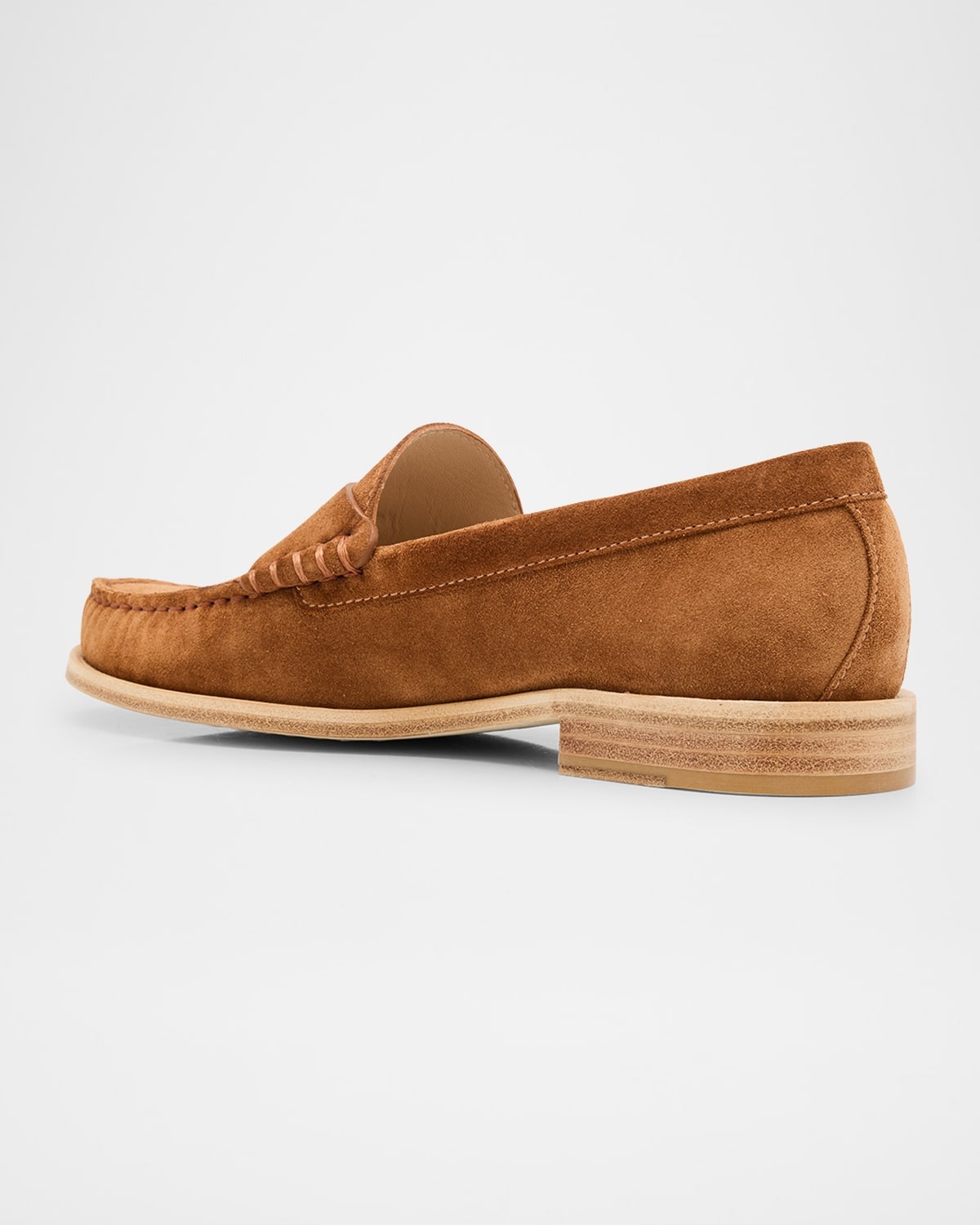 Lottie Suede Penny Loafers - 4