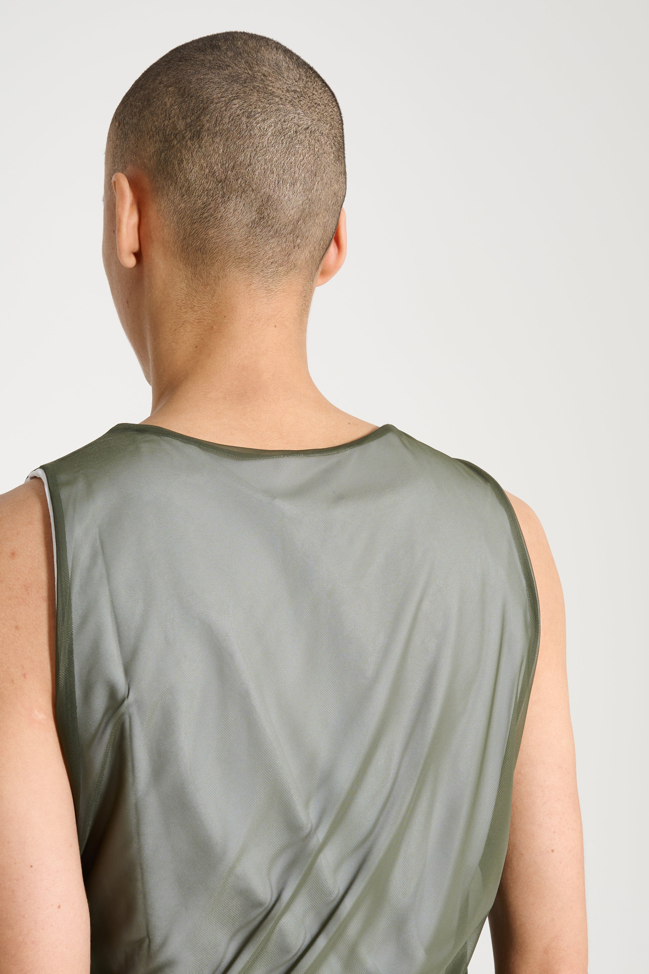 OLLY SHINDER TWISTED TANK GREEN WHITE - 6