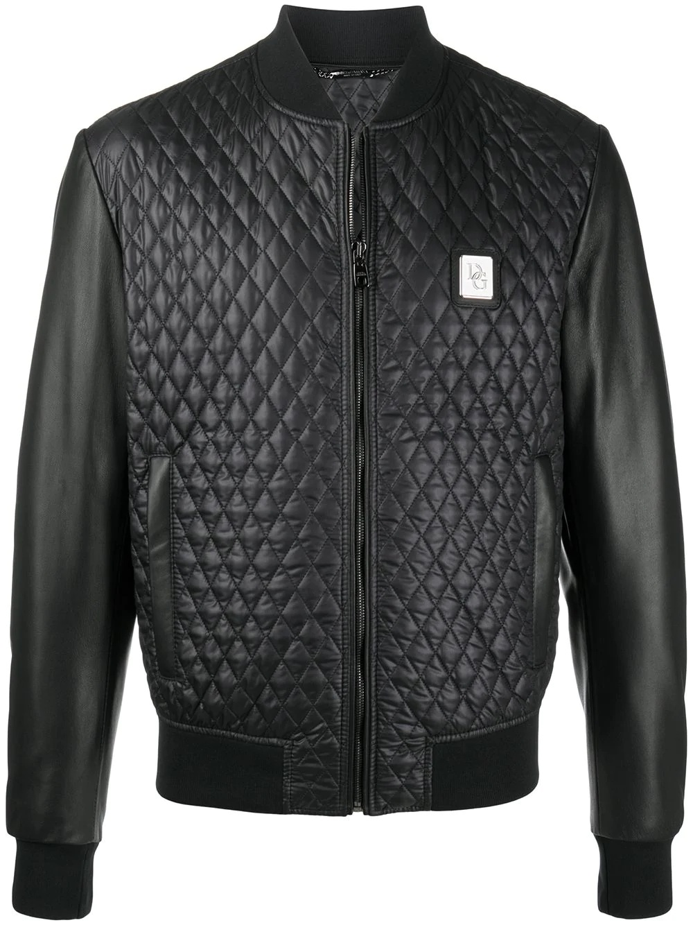 quilted bomber jacket - 1