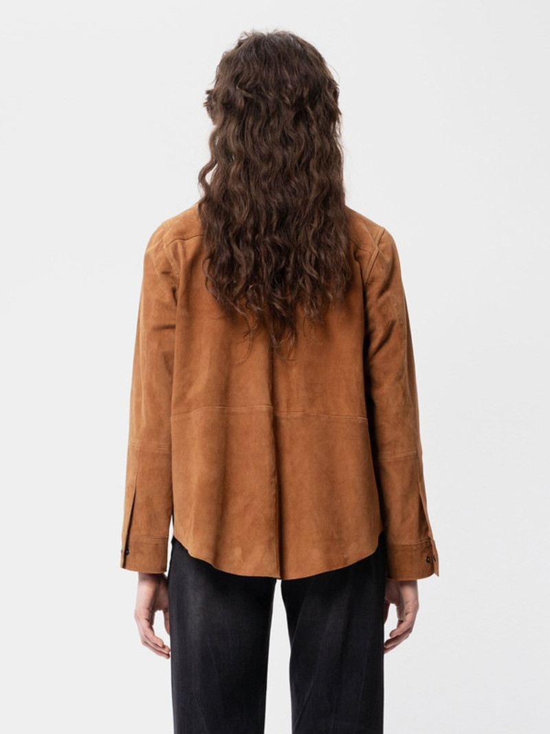 Gabriella Suede Shirt Cinnamon 7