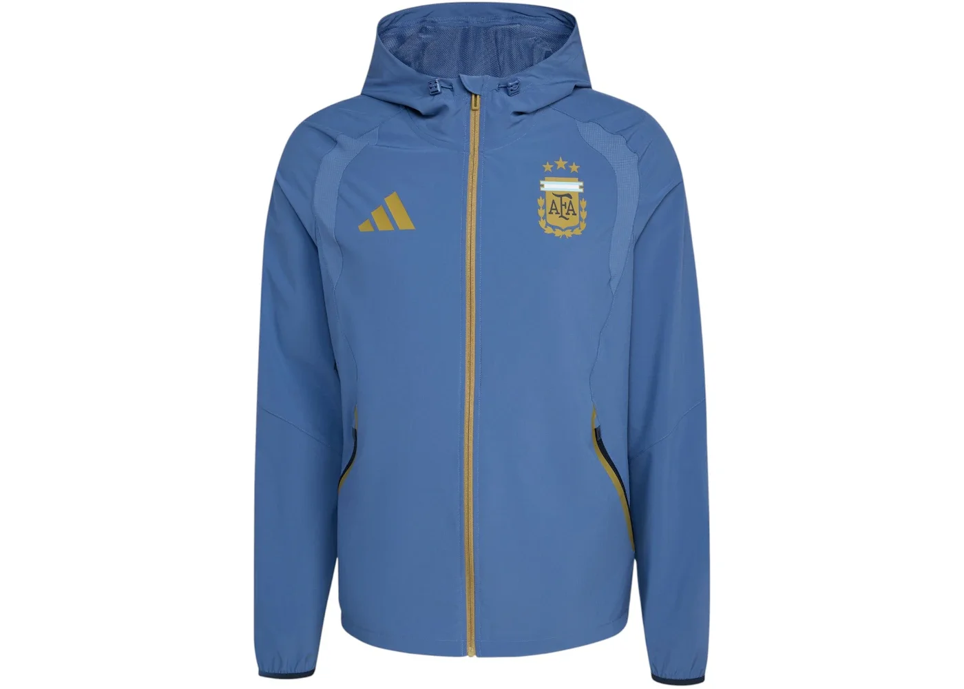 adidas Argentina Tiro Travel Full Zip Windbreaker Crew Blue - 1