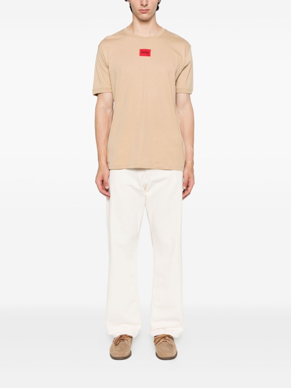 logo-patch cotton T-shirt - 2