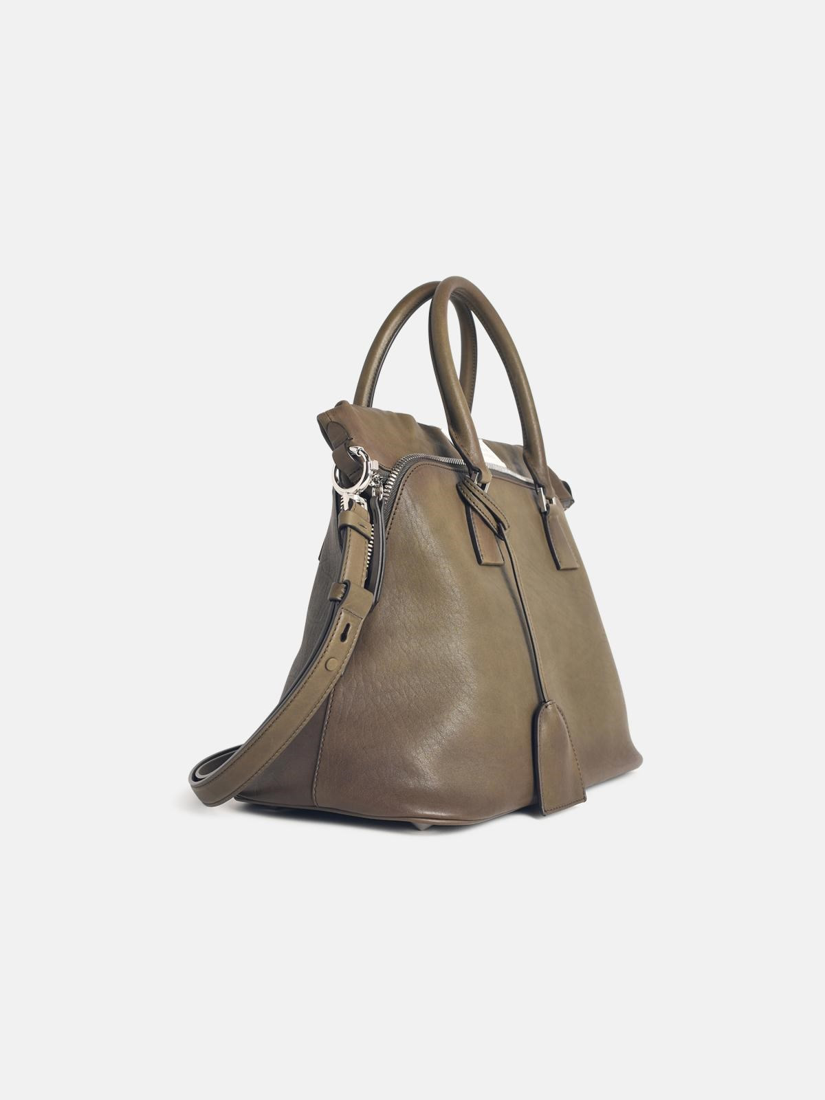'5AC' GREEN LEATHER BAG - 2