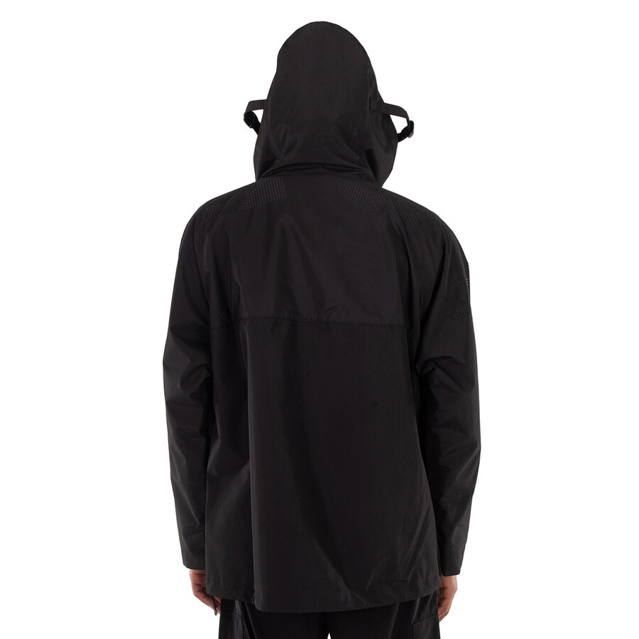 Burberry Men's Black Ashford Perforated Logo Lightweight Hooded Jacket - 2