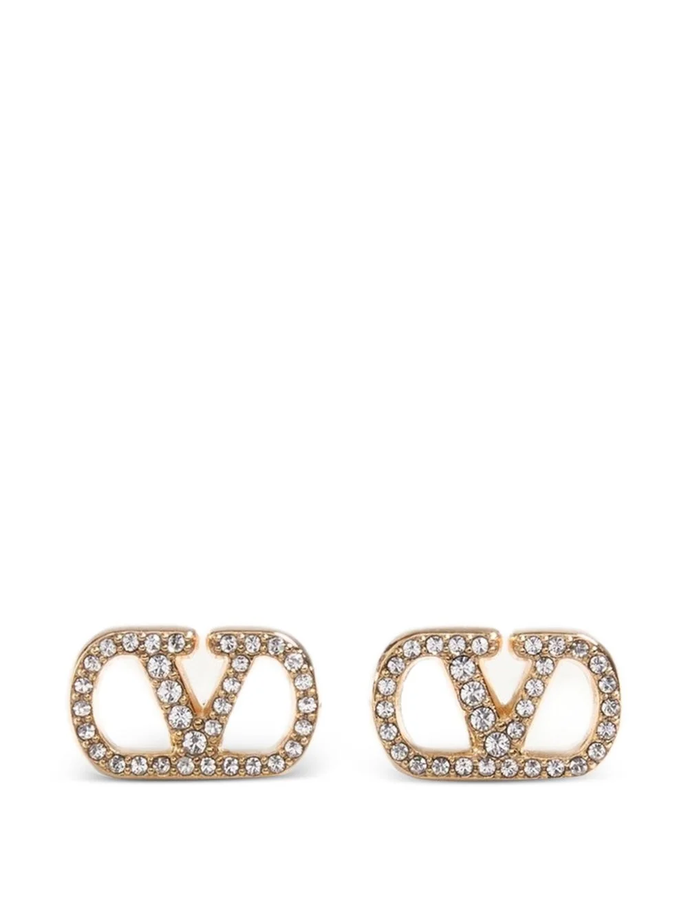 Vlogo Signature earrings in metal and Swarovski® crystals - 1