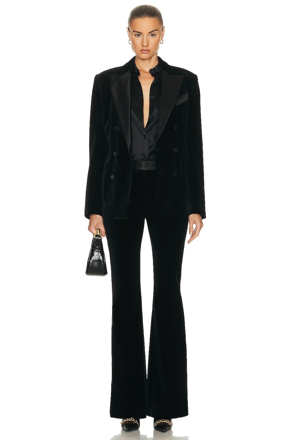 Velvet Tuxedo Relaxed Fit Jacket - 5