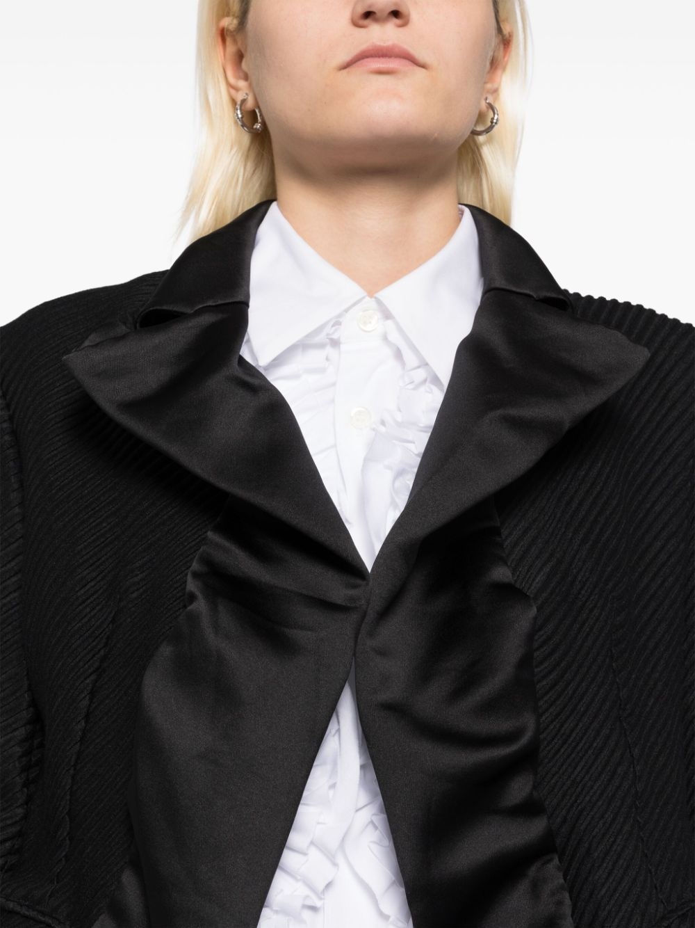 fringed-edge blazer - 5