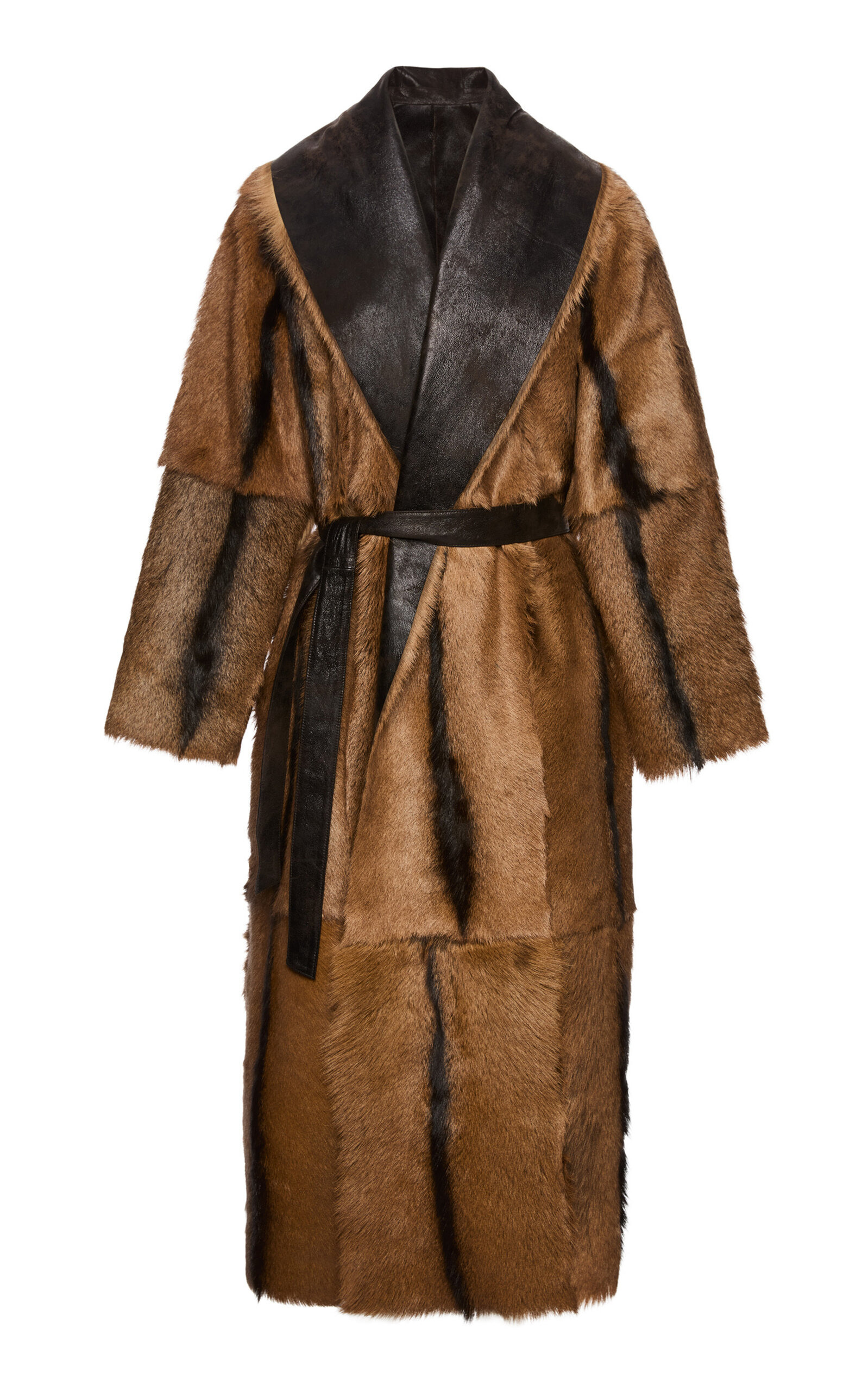 Reversible Leather Coat brown - 3